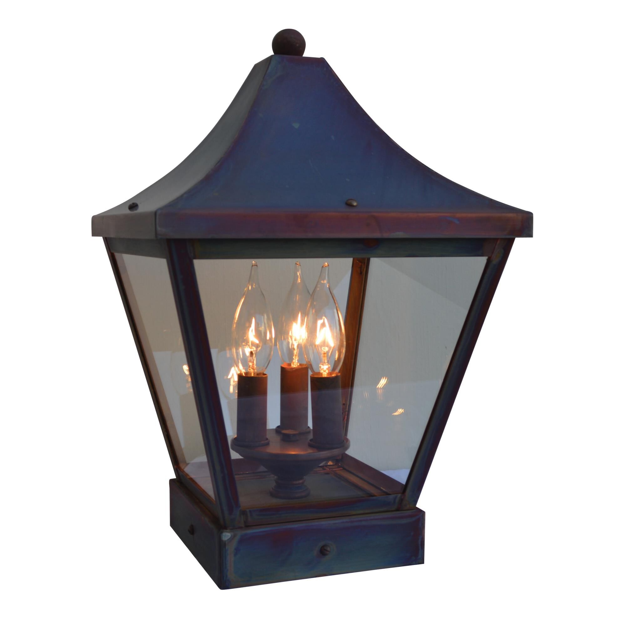 Nantes 15 Inch Tall 3 Light Outdoor Pier Lamp by Arroyo Craftsman