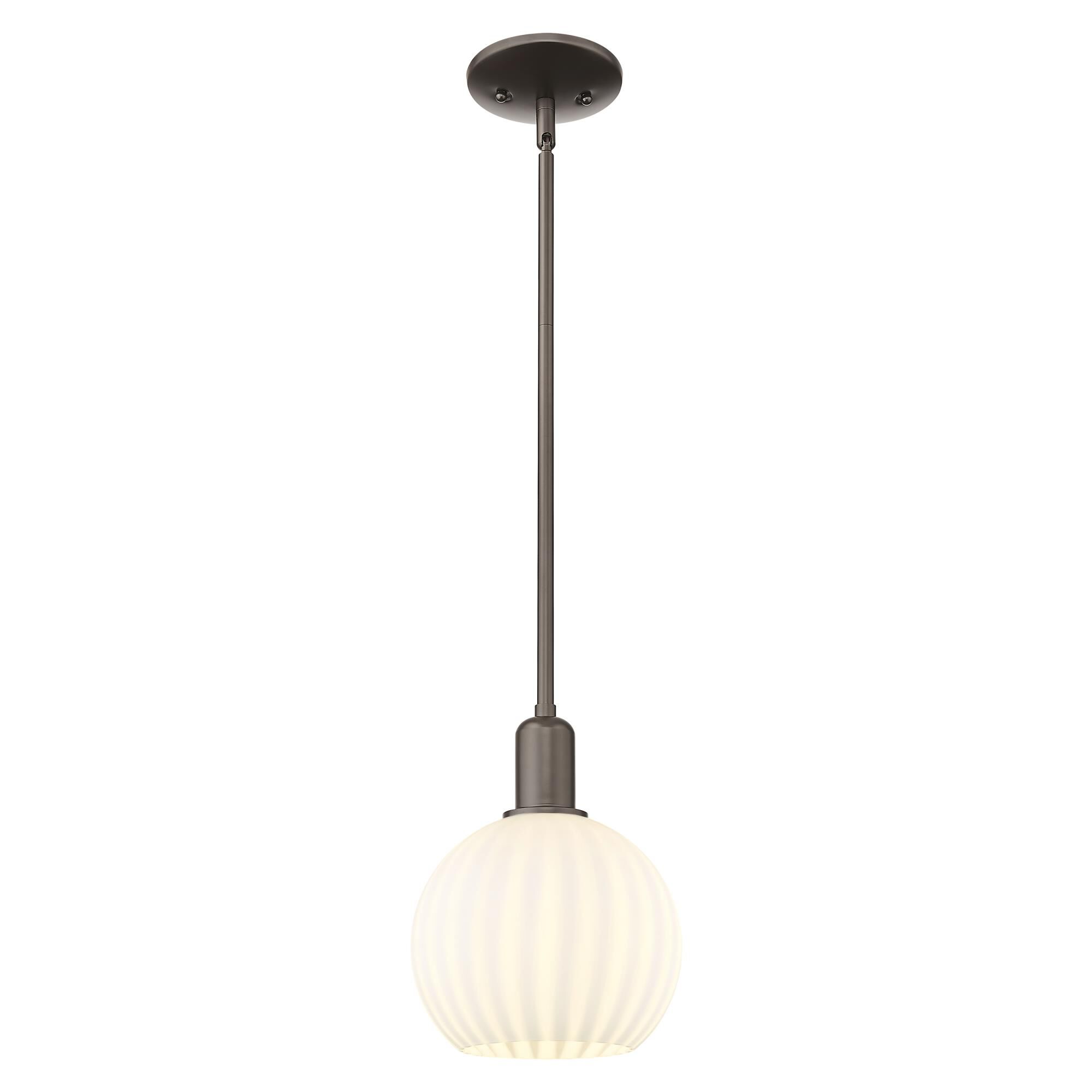 Bruno Marashlian White Venetian 8 Inch Mini Pendant by Innovations Lighting