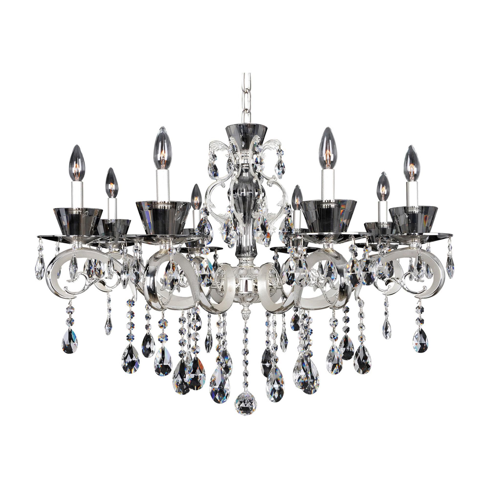 Shown in 2-Tone Silver finish and Firenze Clear crystal
