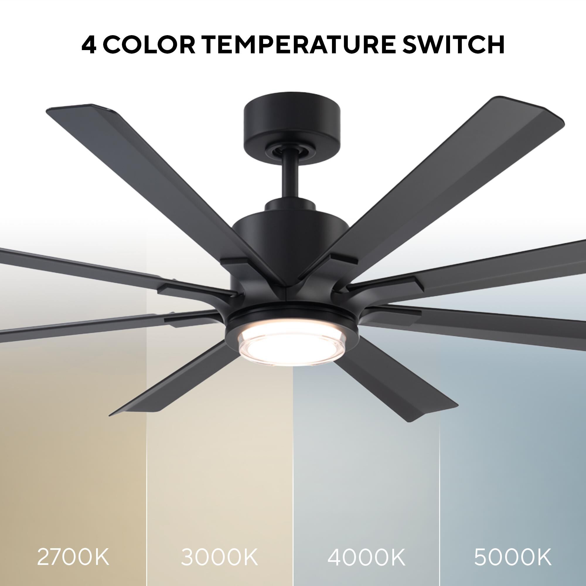 Size Matters 56 Inch Ceiling Fan with Light Kit by Modern Forms