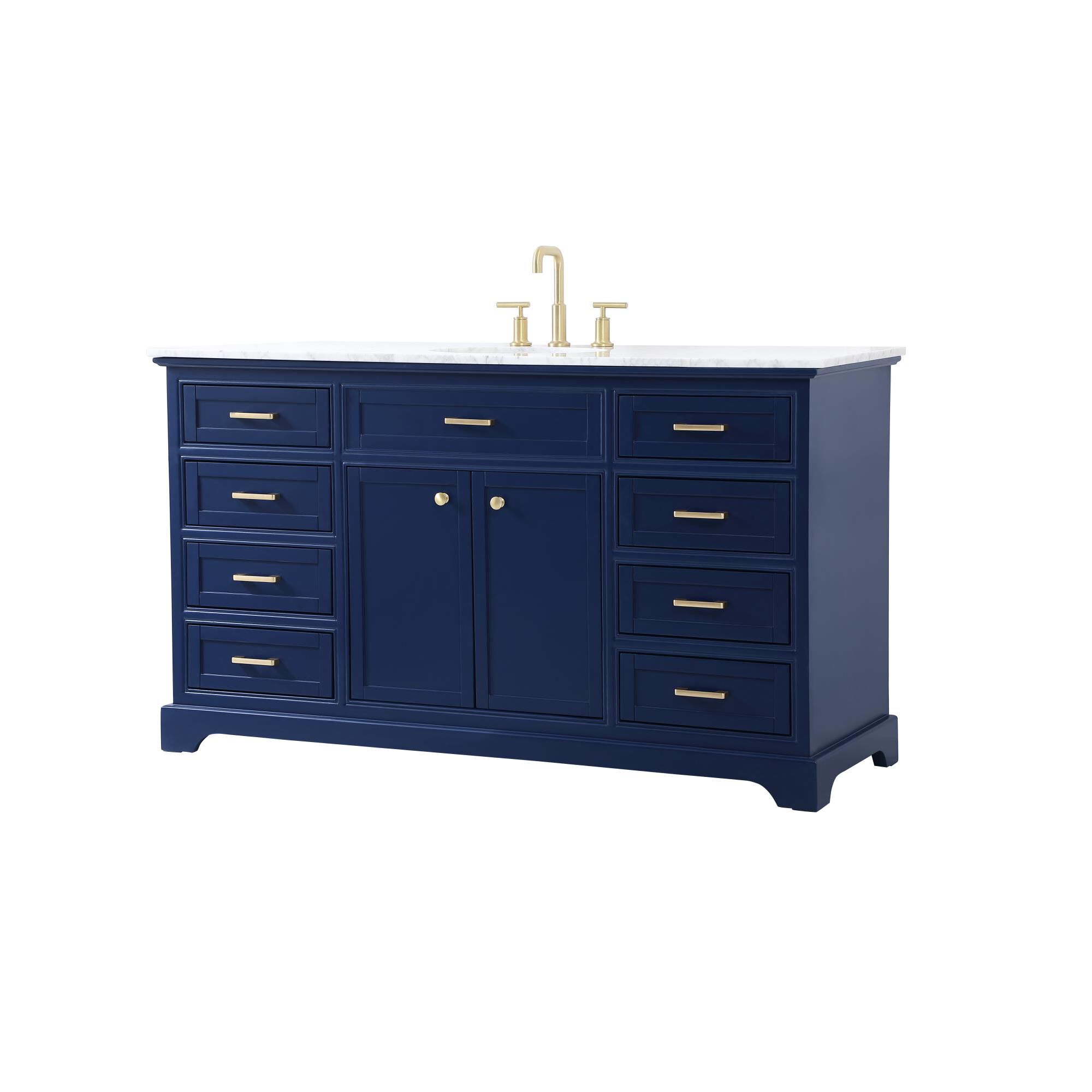 Shown in Blue finish