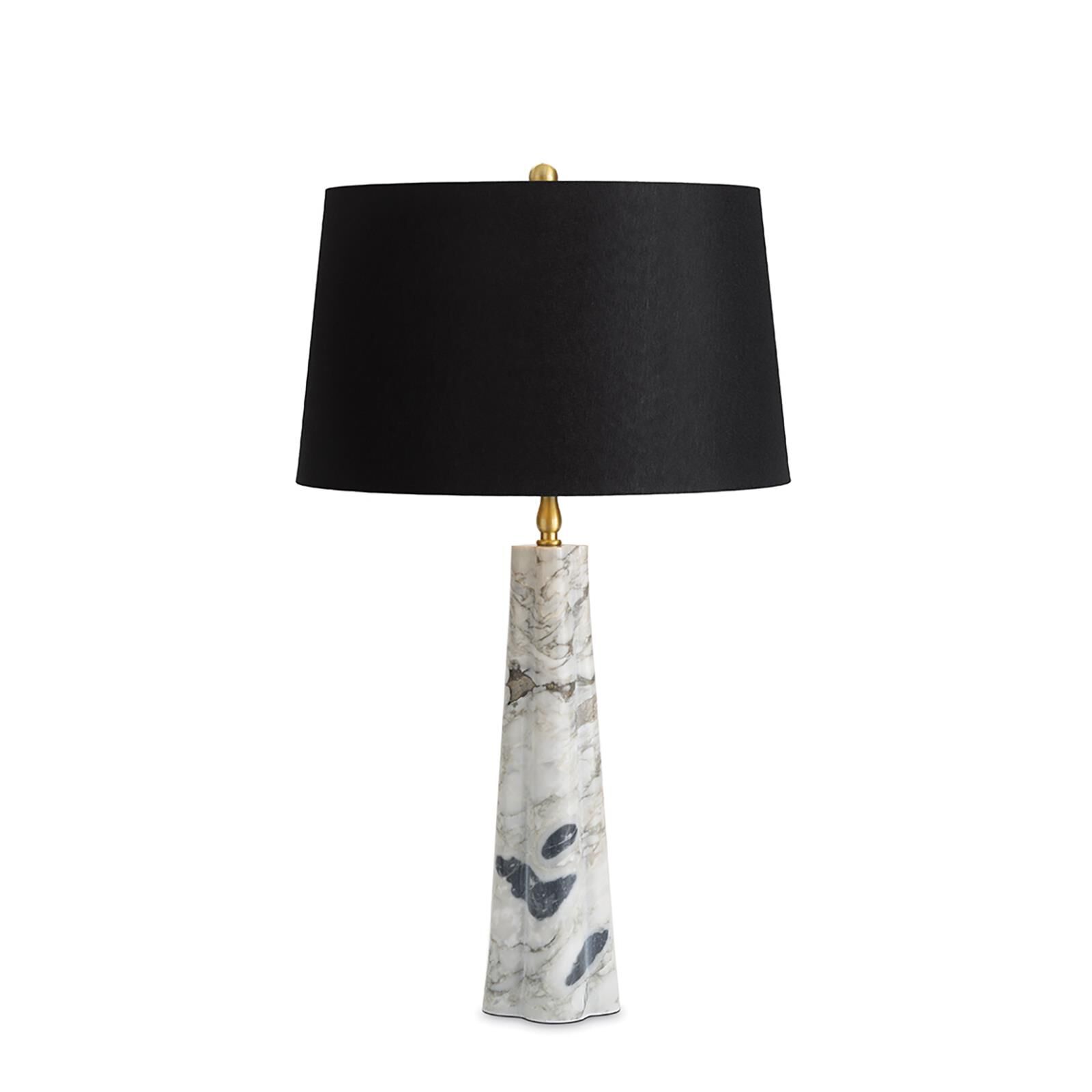 Shown in White finish and Linen shade