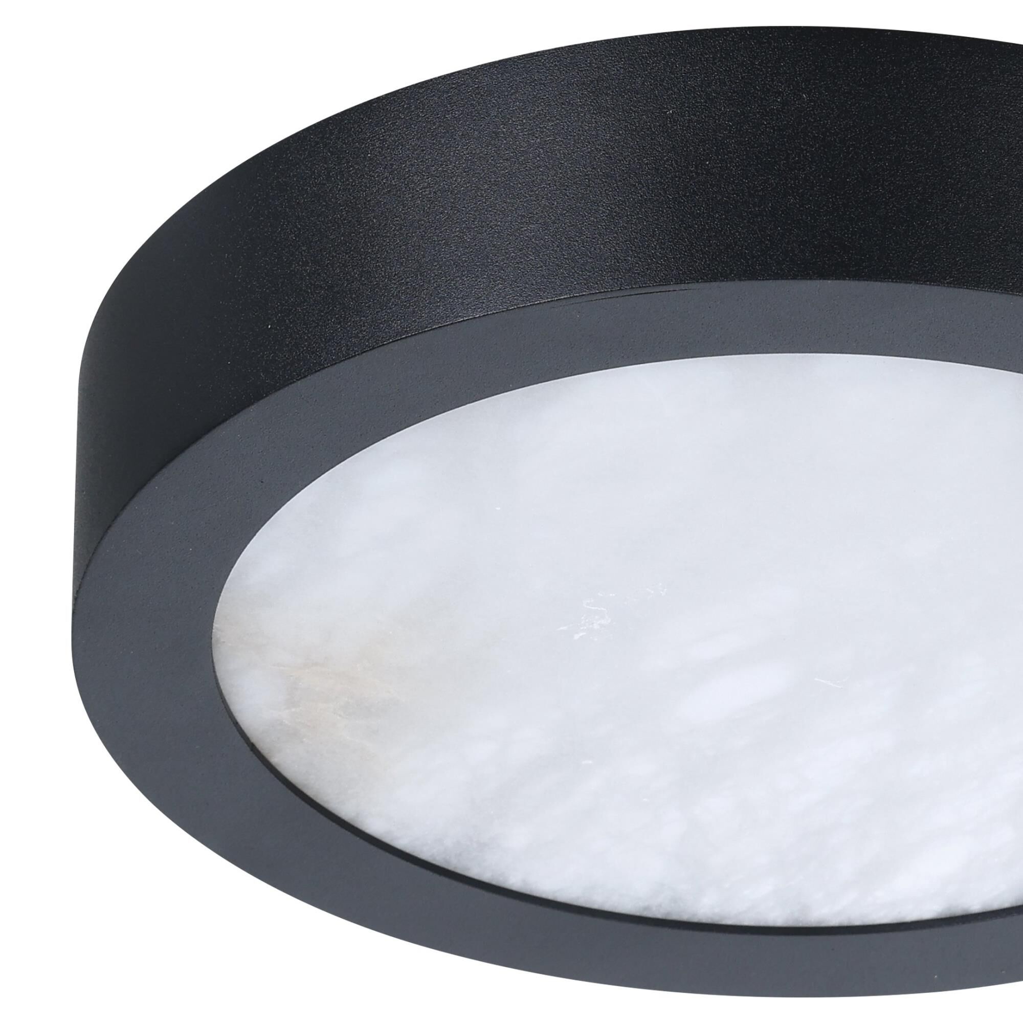 Shown in Textured Black finish and White shade