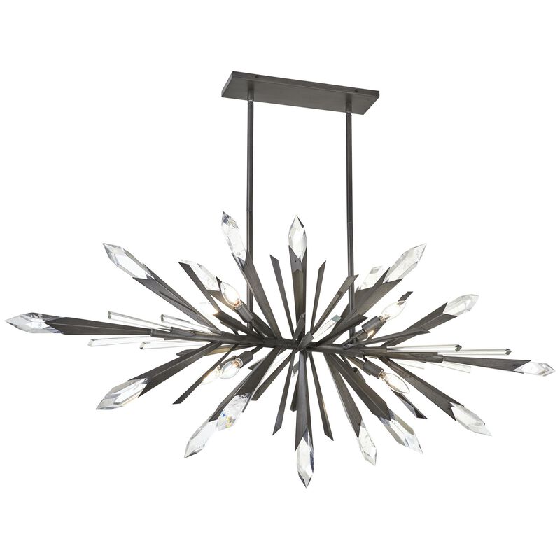 Elsa 58 Inch Linear Suspension Light by Metropolitan Lighting