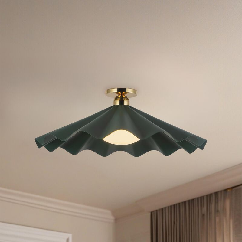 Jason Koharik Furrow 25 Inch Semi Flush Mount by Alora Lighting