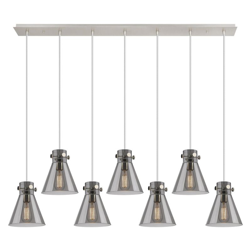 Bruno Marashlian Newton Cone 51 Inch 7 Light Linear Suspension Light by Innovations Lighting