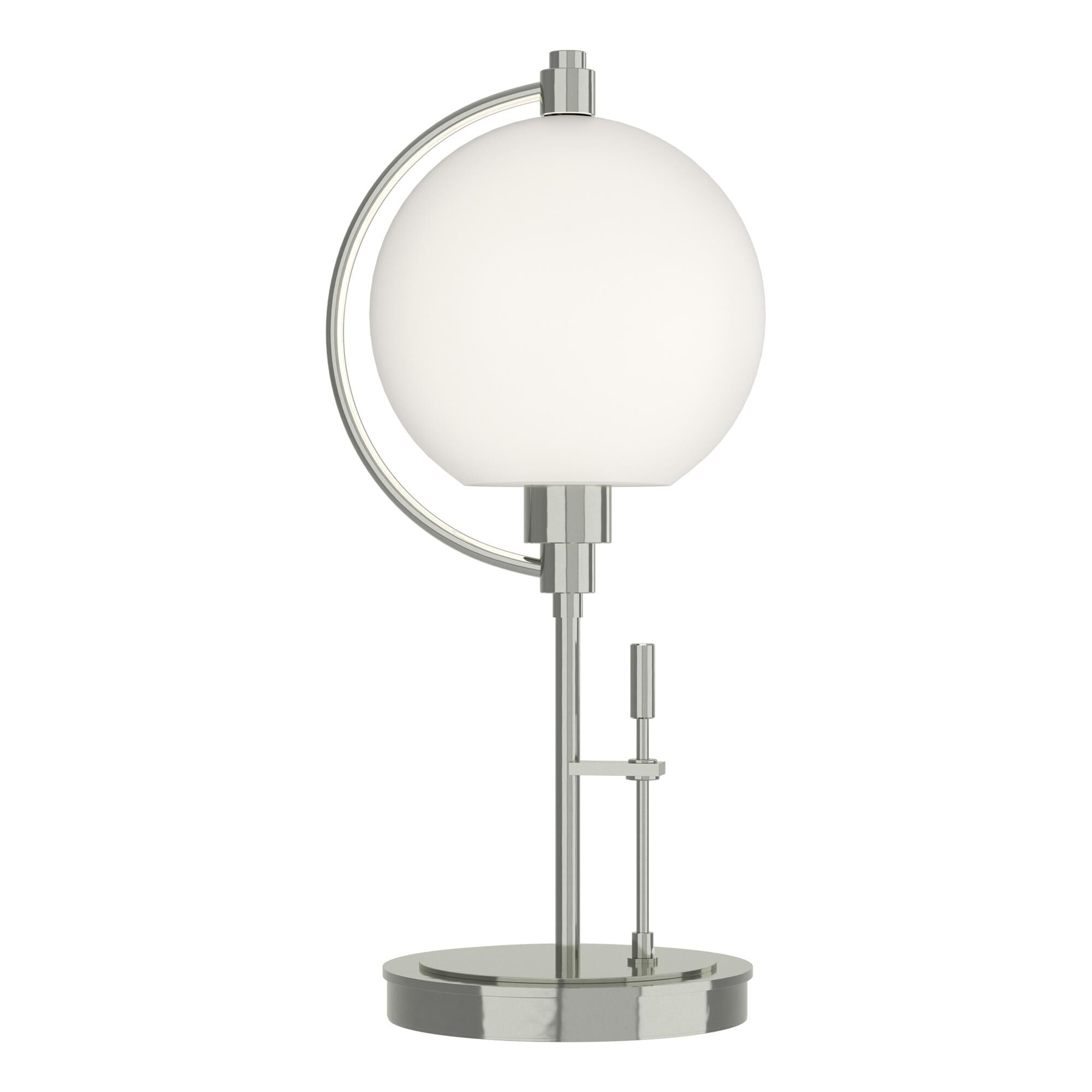 Shown in Sterling finish and Opal glass