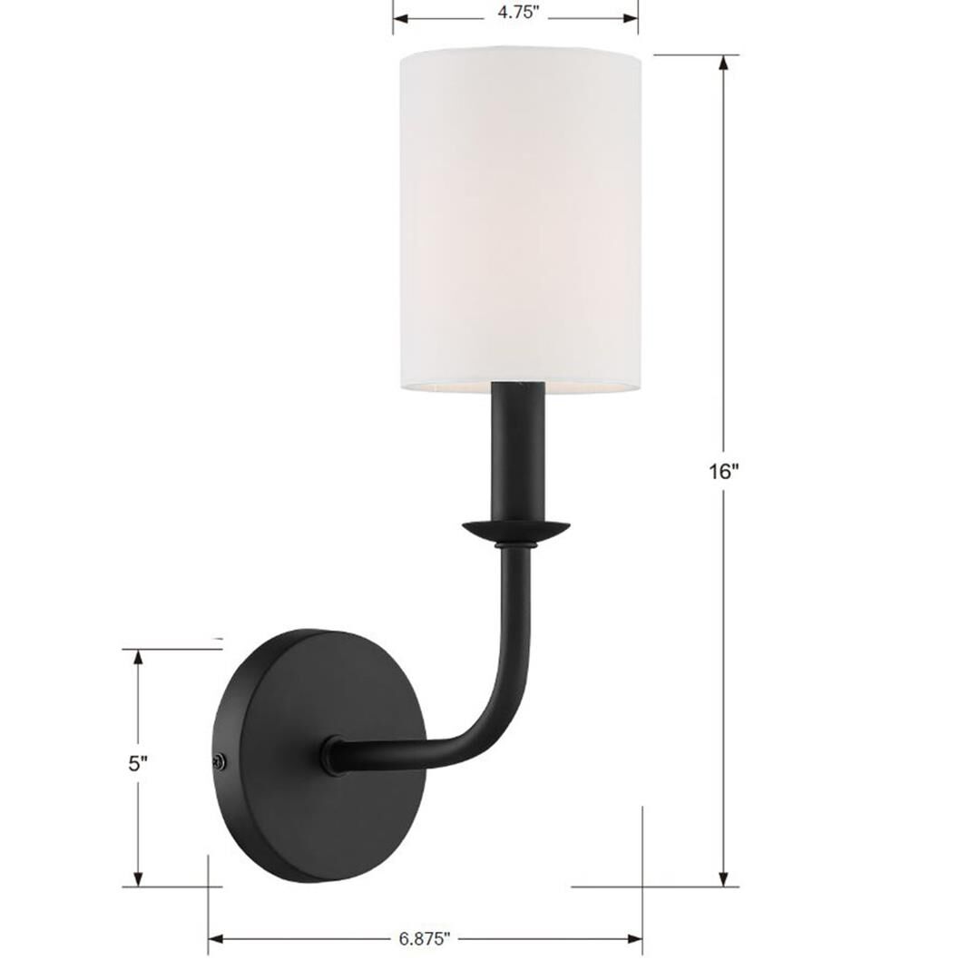 Crystorama Bailey 16 Inch Wall Sconce