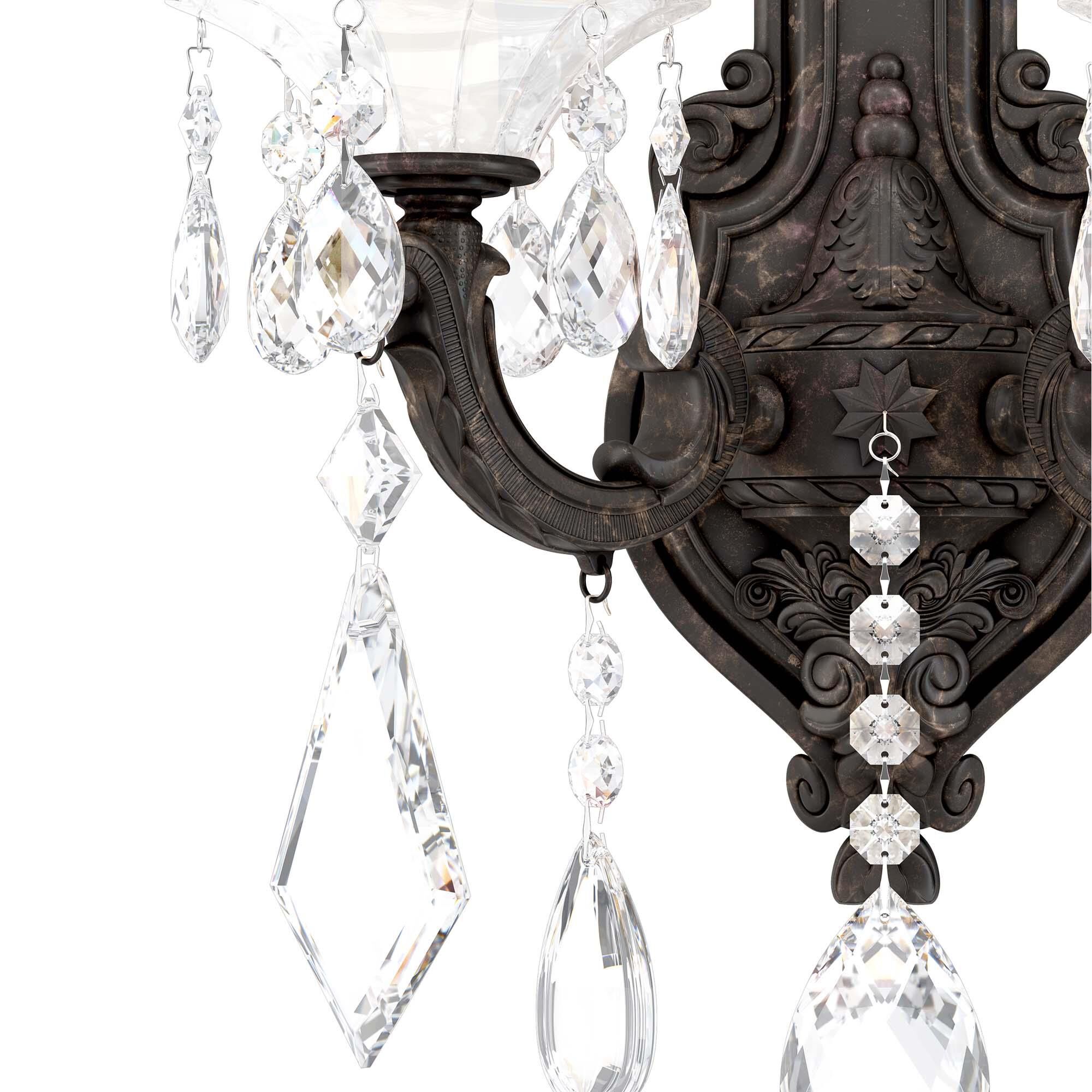 Shown in Heirloom Bronze finish and Clear Heritage crystal