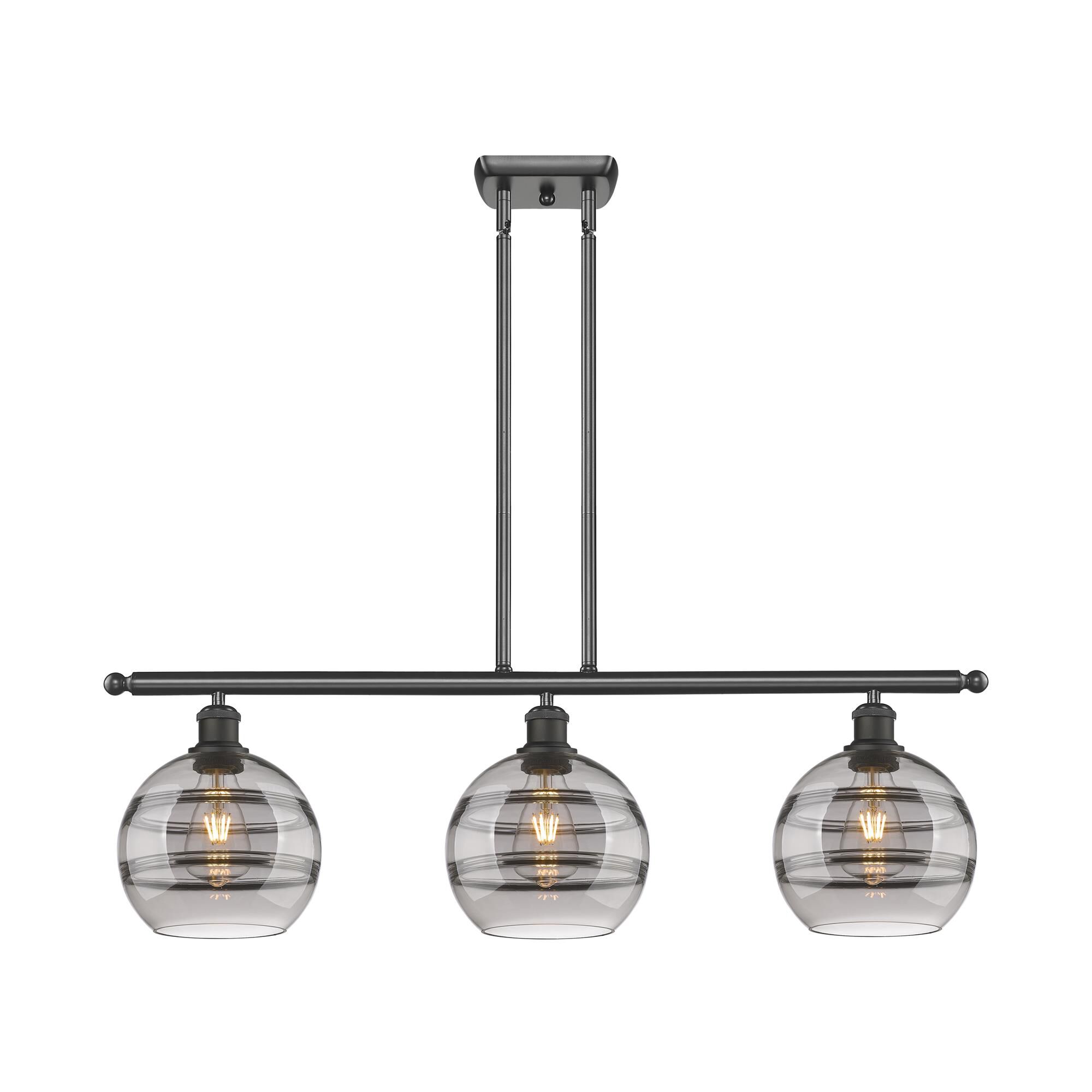 Shown in Oil Rubbed Bronze finish and Light Smoke glass