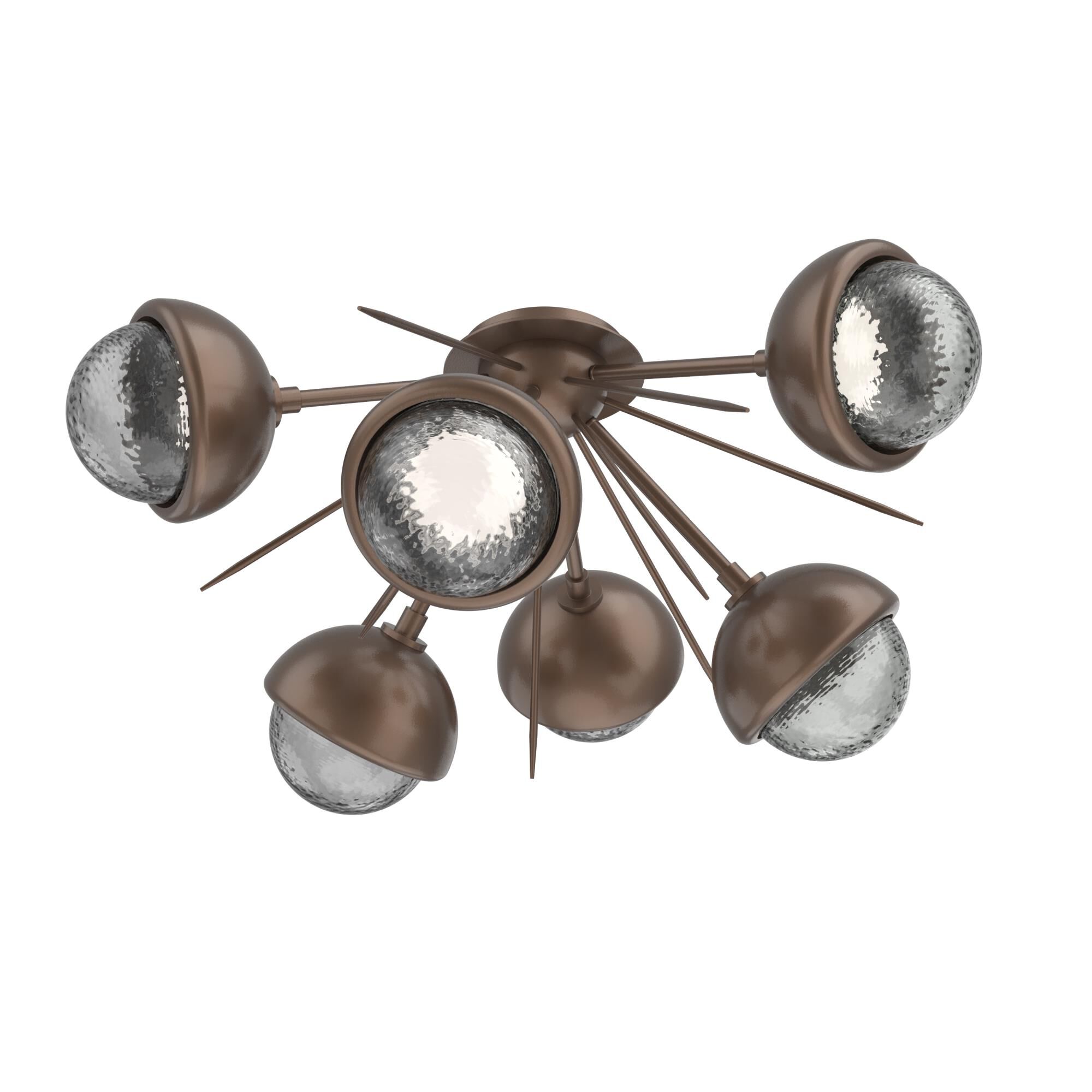 Levi Wilson Cabochon 28 Inch Semi Flush Mount by Hammerton Studio
