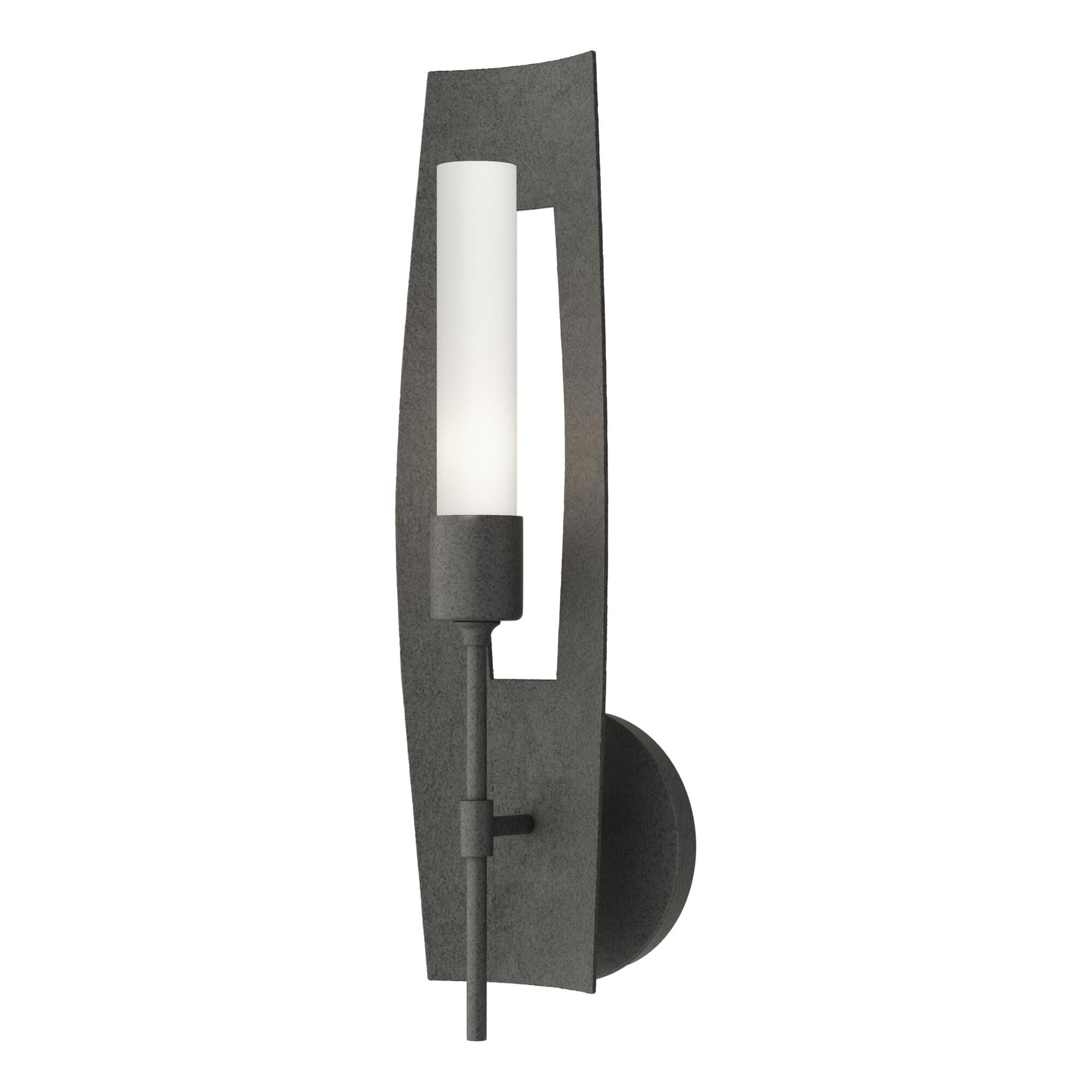Shown in Natural Iron finish and Frosted glass