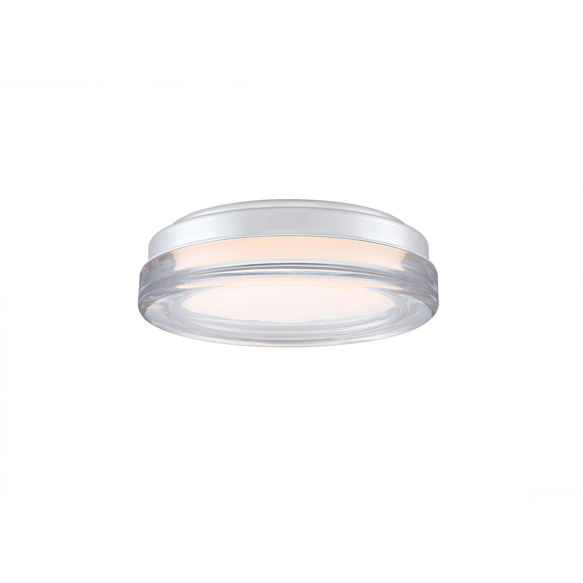 Shown in Silver finish and Clear glass