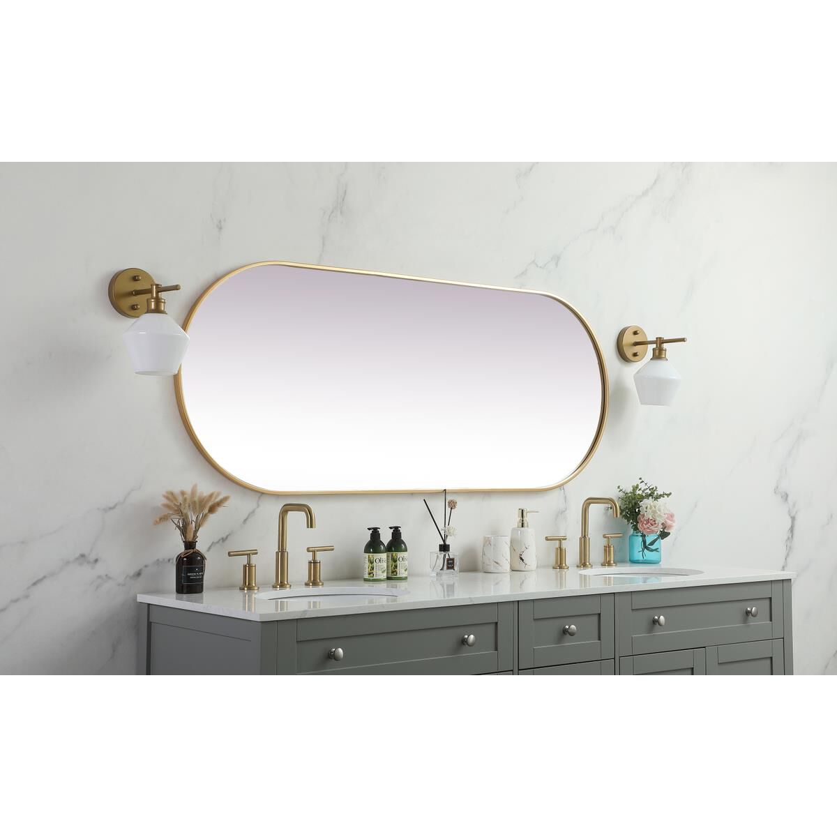 Asha 60 Inch Decorative Mirror by Elegant Decor