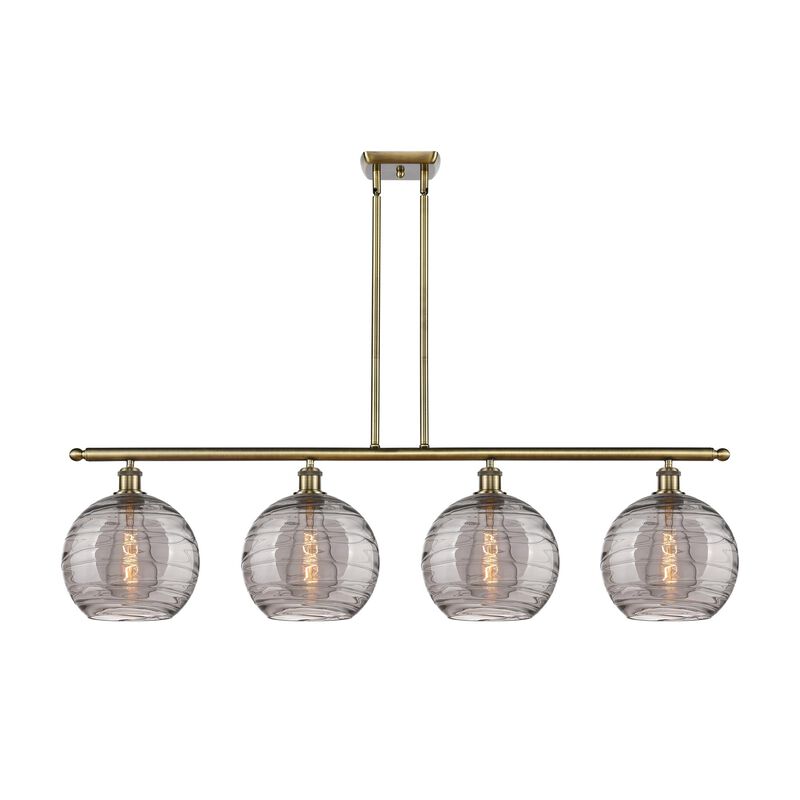 Bruno Marashlian Athens Deco Swirl 48 Inch Linear Suspension Light by Innovations Lighting