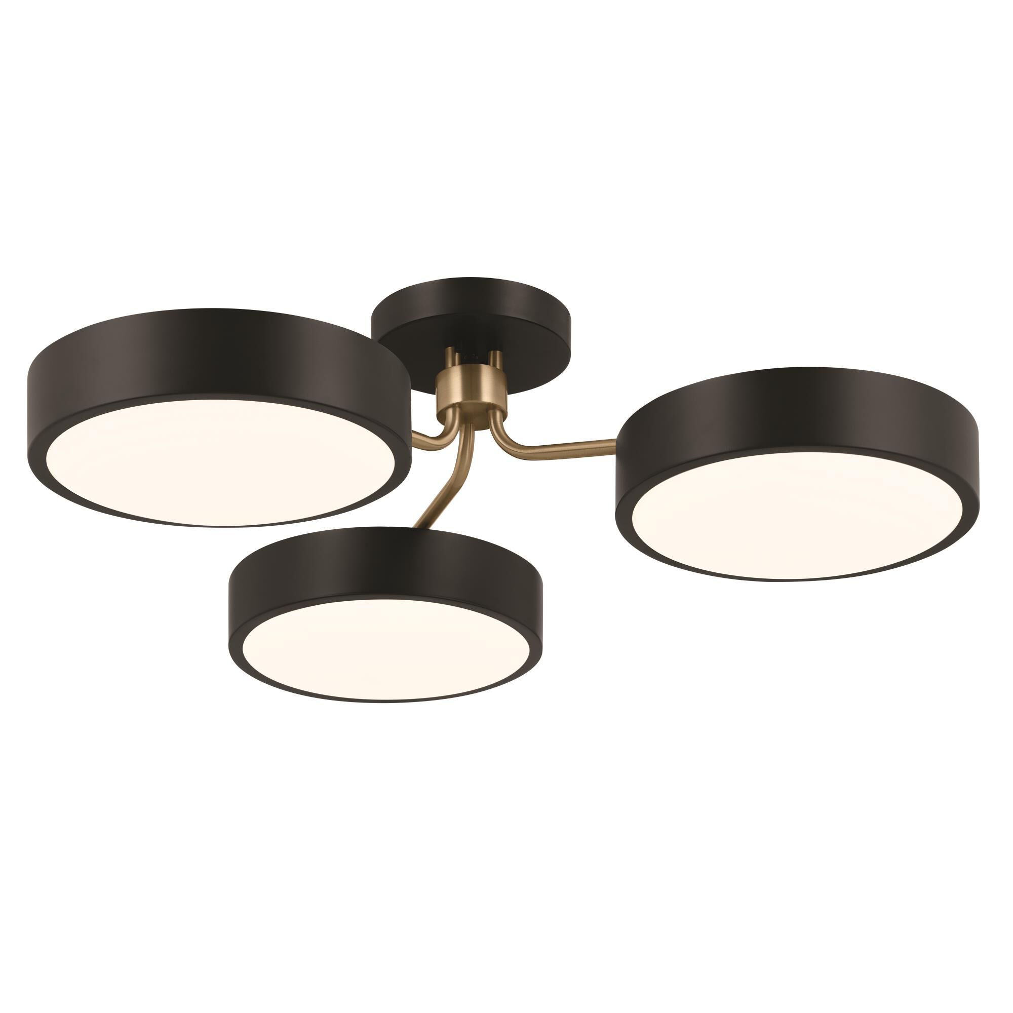 Sago 40 Inch 3 Light LED Semi Flush Mount by Kichler Lighting