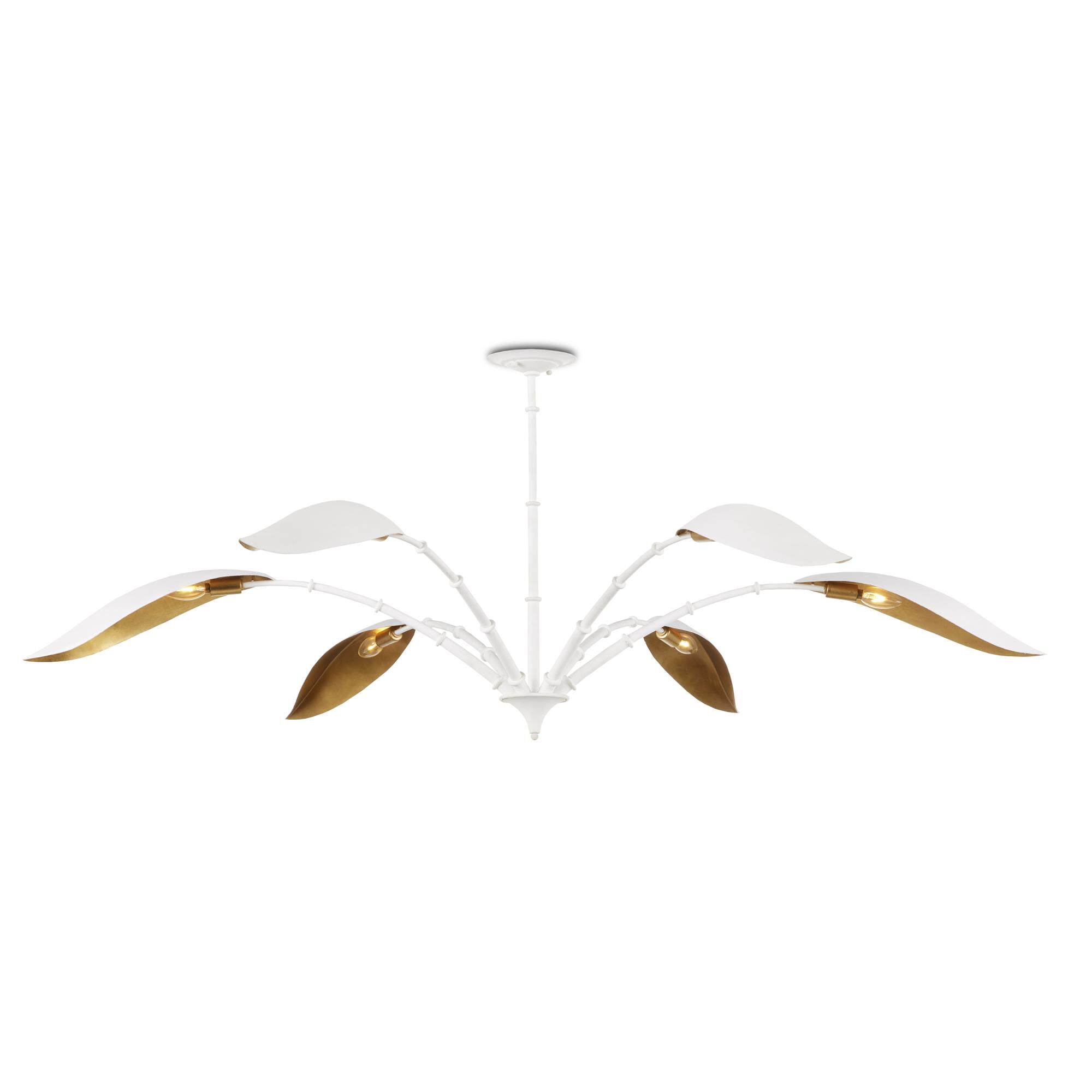 Yuriko 66 Inch 6 Light LED Chandelier by Currey and Company