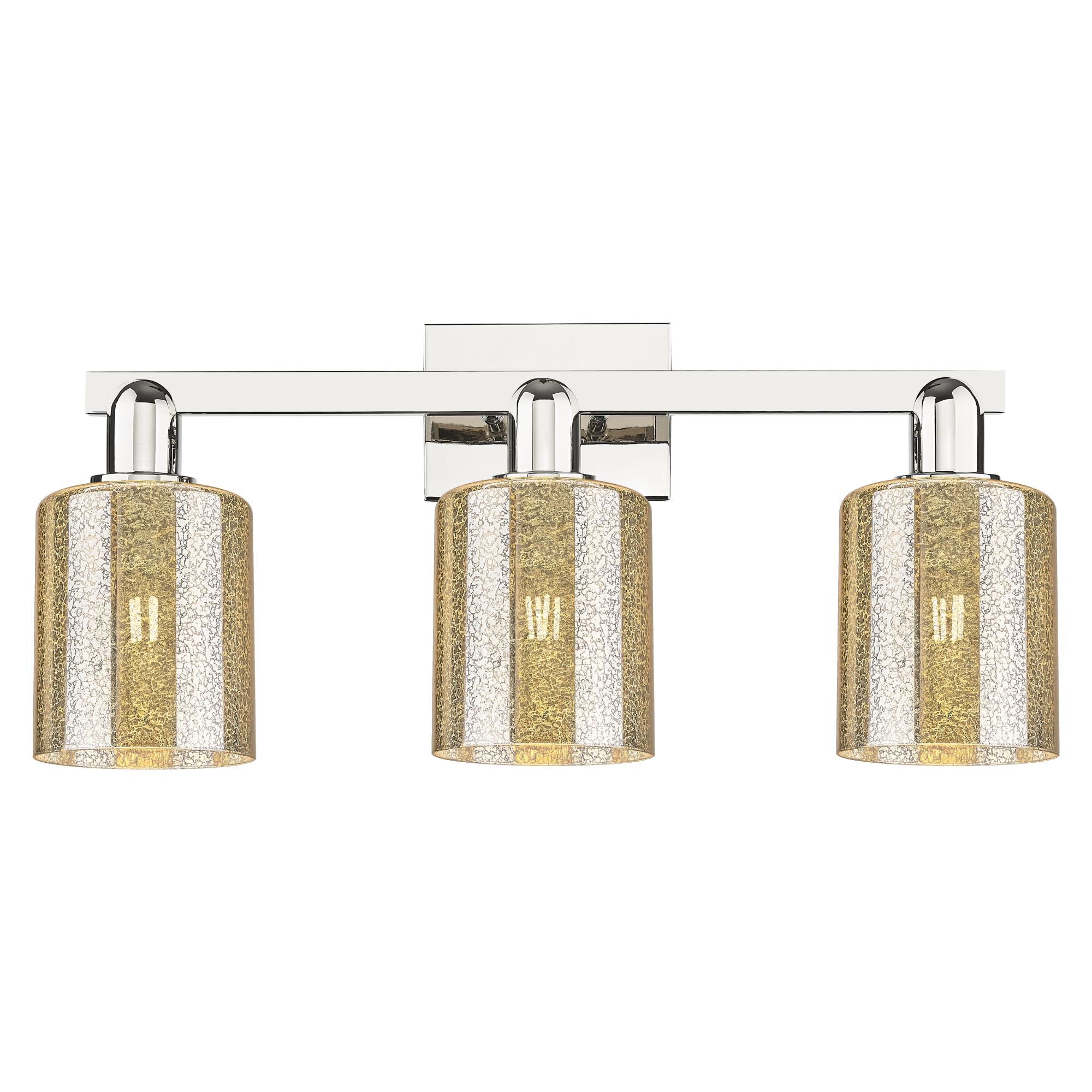 Shown in Polished Nickel finish and Mercury glass