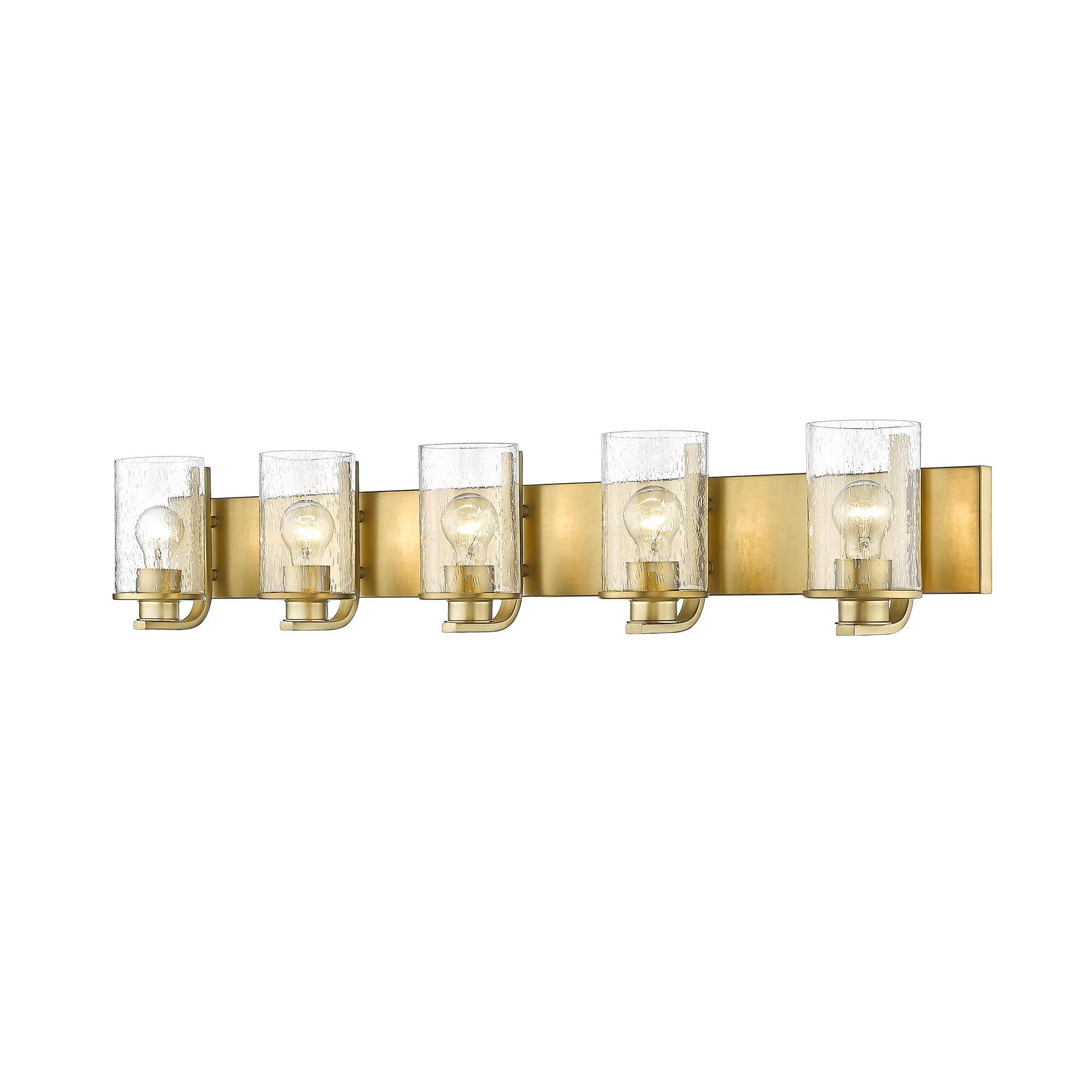 Shown in Olde Brass finish and Glass shade