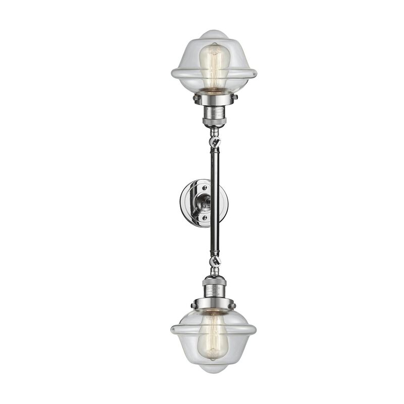 Bruno Marashlian Small Oxford 17 Inch 2 Light Bath Vanity Light by Innovations Lighting