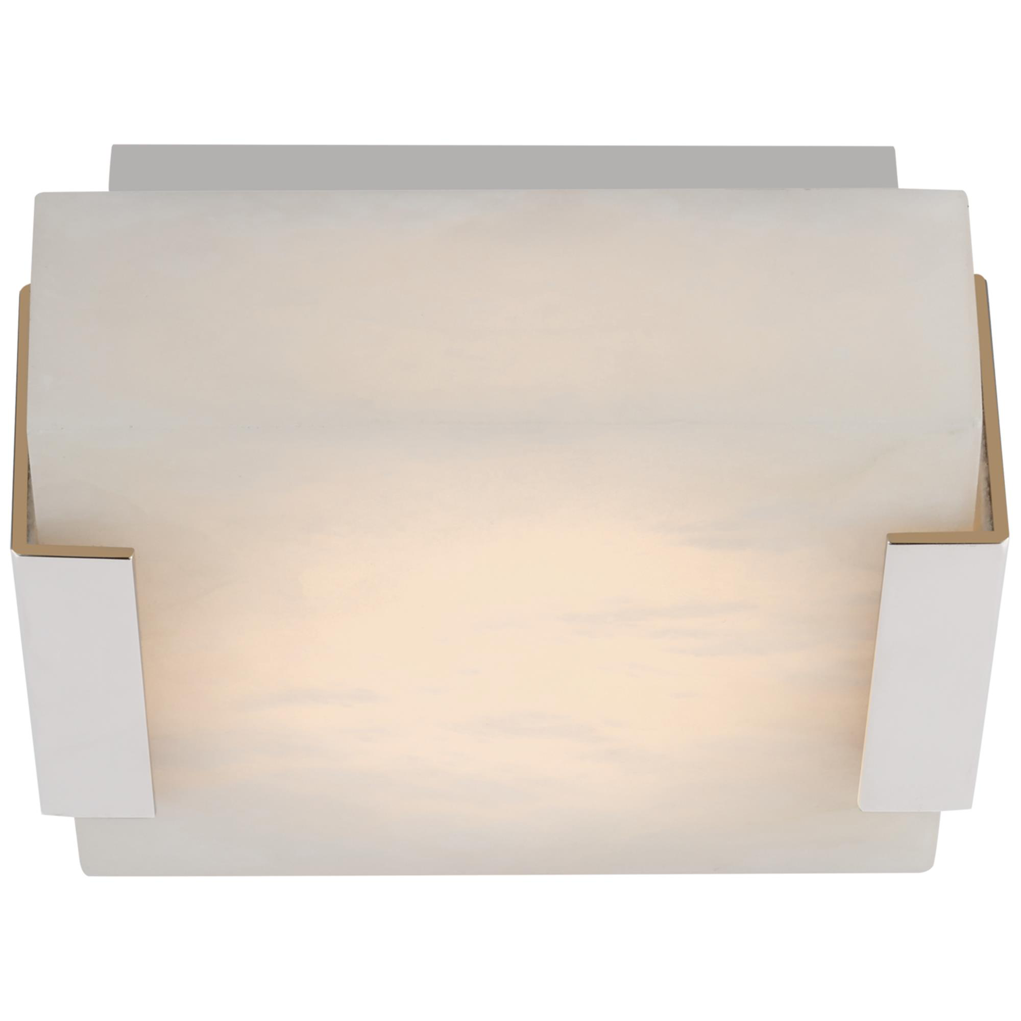 Shown in Polished Nickel finish and Alabaster shade