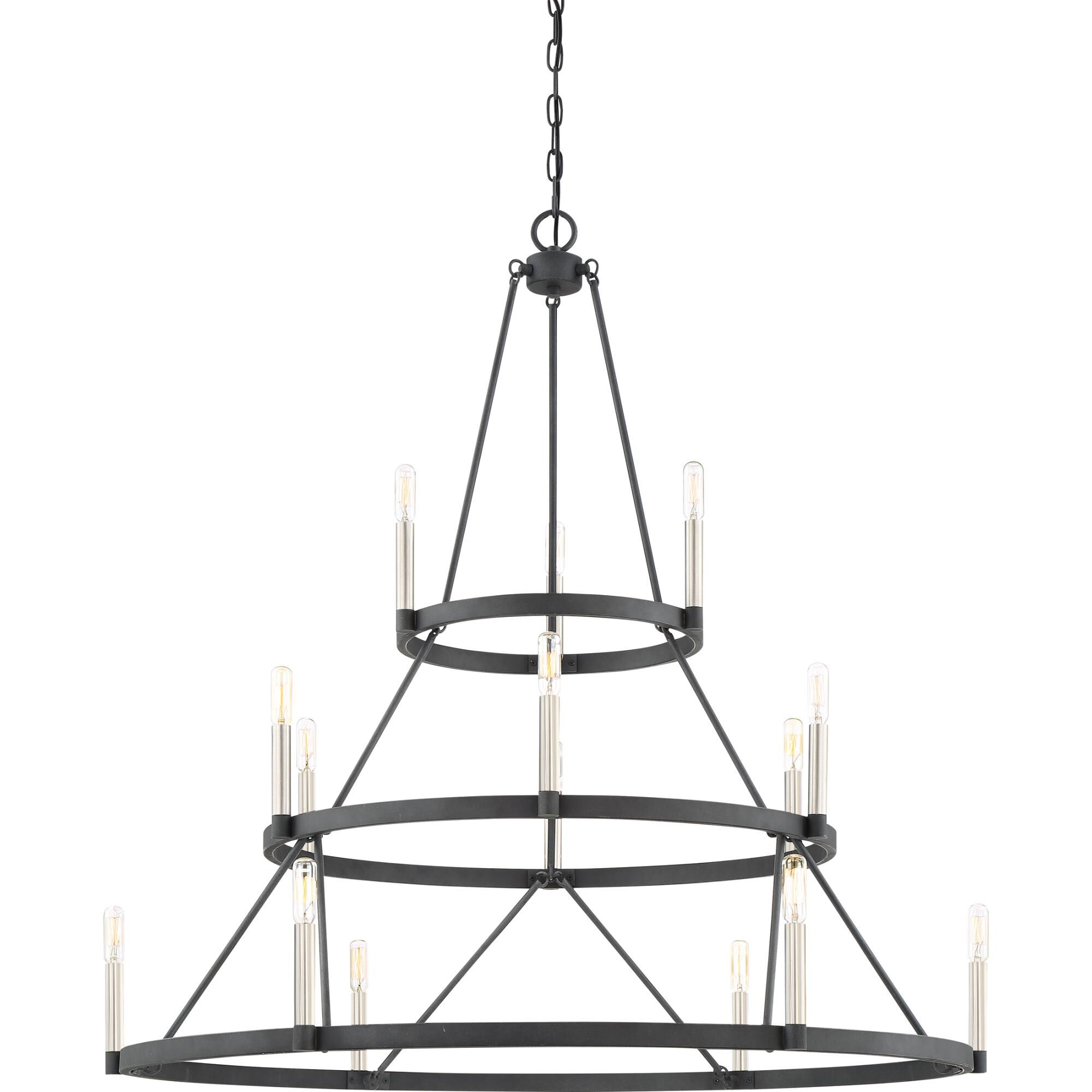 Doran 40 Inch 15 Light Chandelier by Quoizel