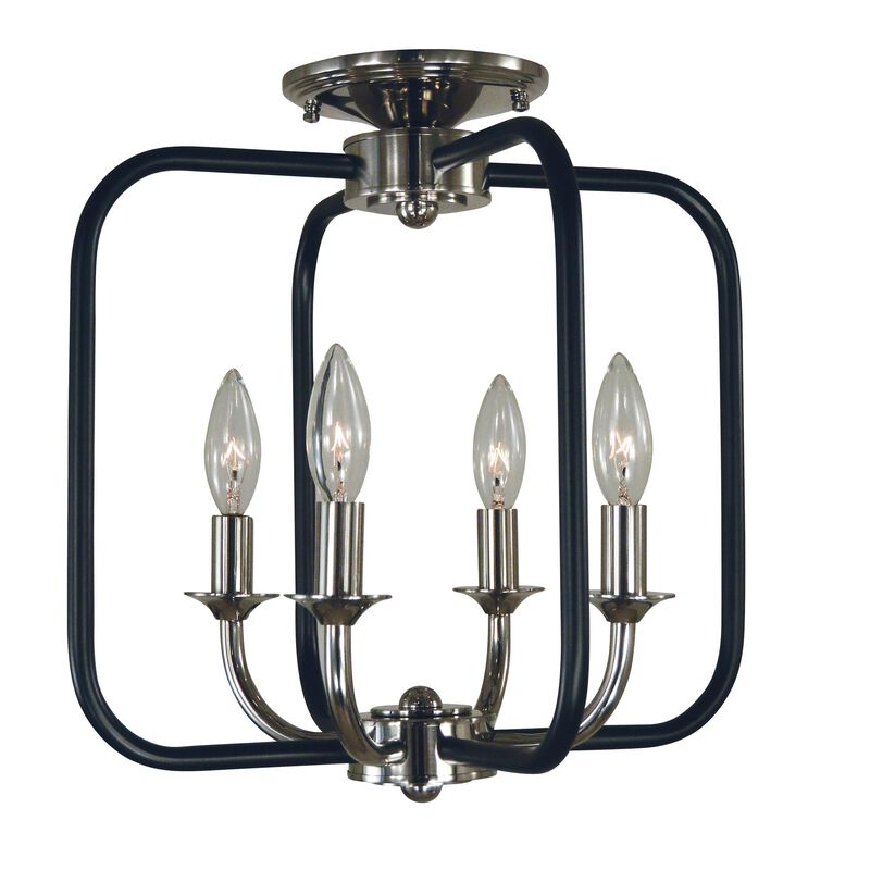 Boulevard 14 Inch 4 Light Semi Flush Mount by Framburg