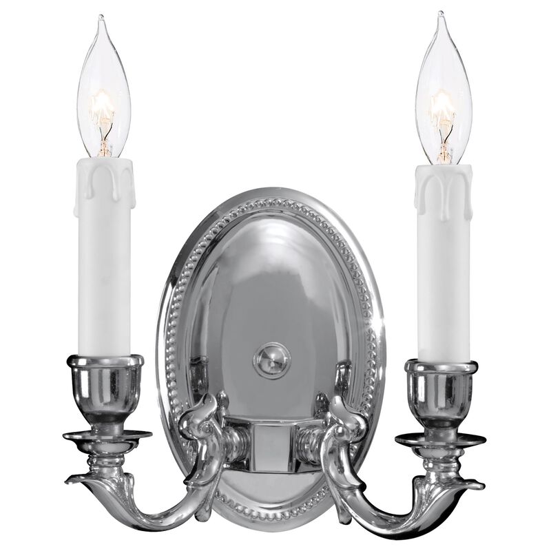 8 Inch 2 Light Wall Sconce by Metropolitan Lighting