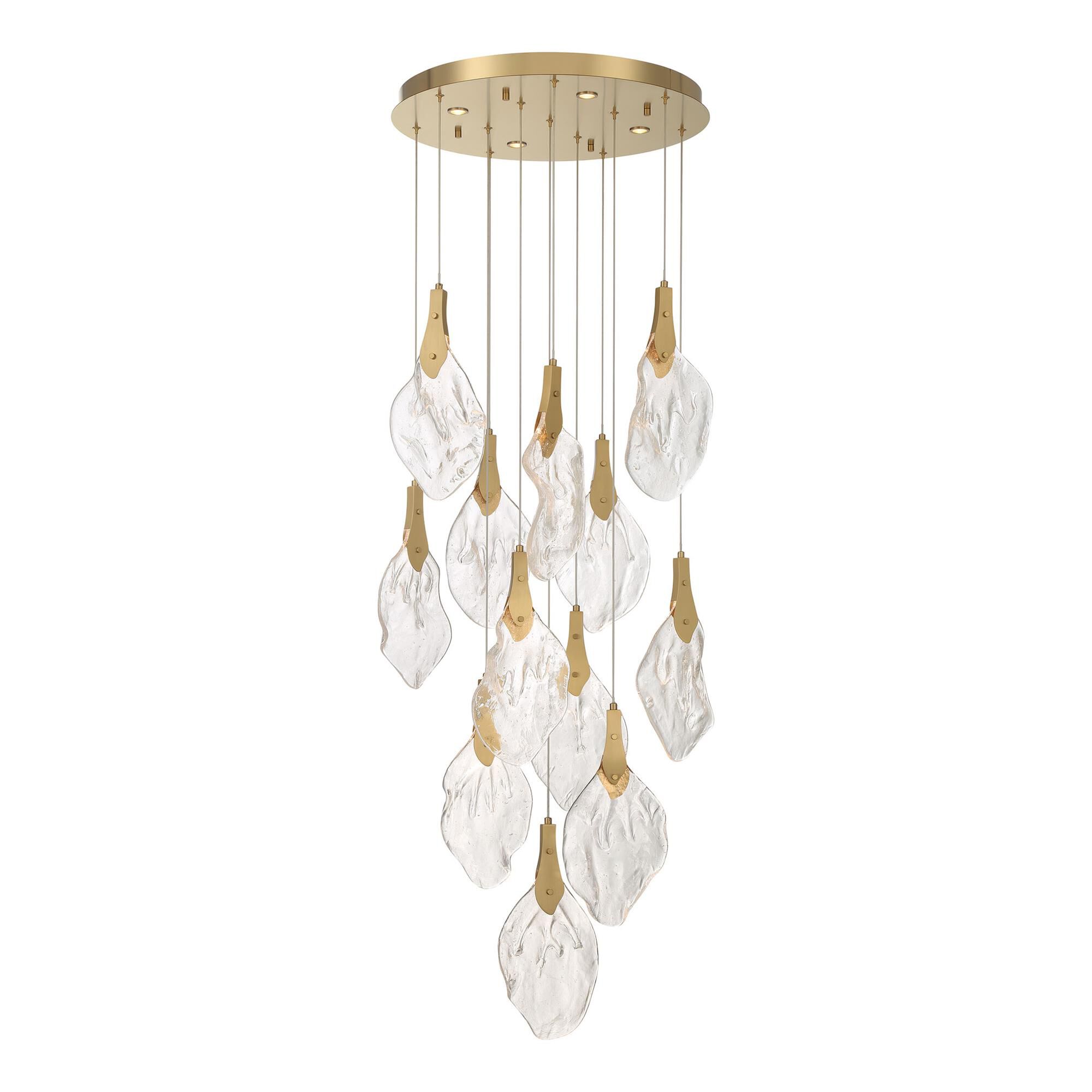 Shown in Gold finish and Clear Organic glass