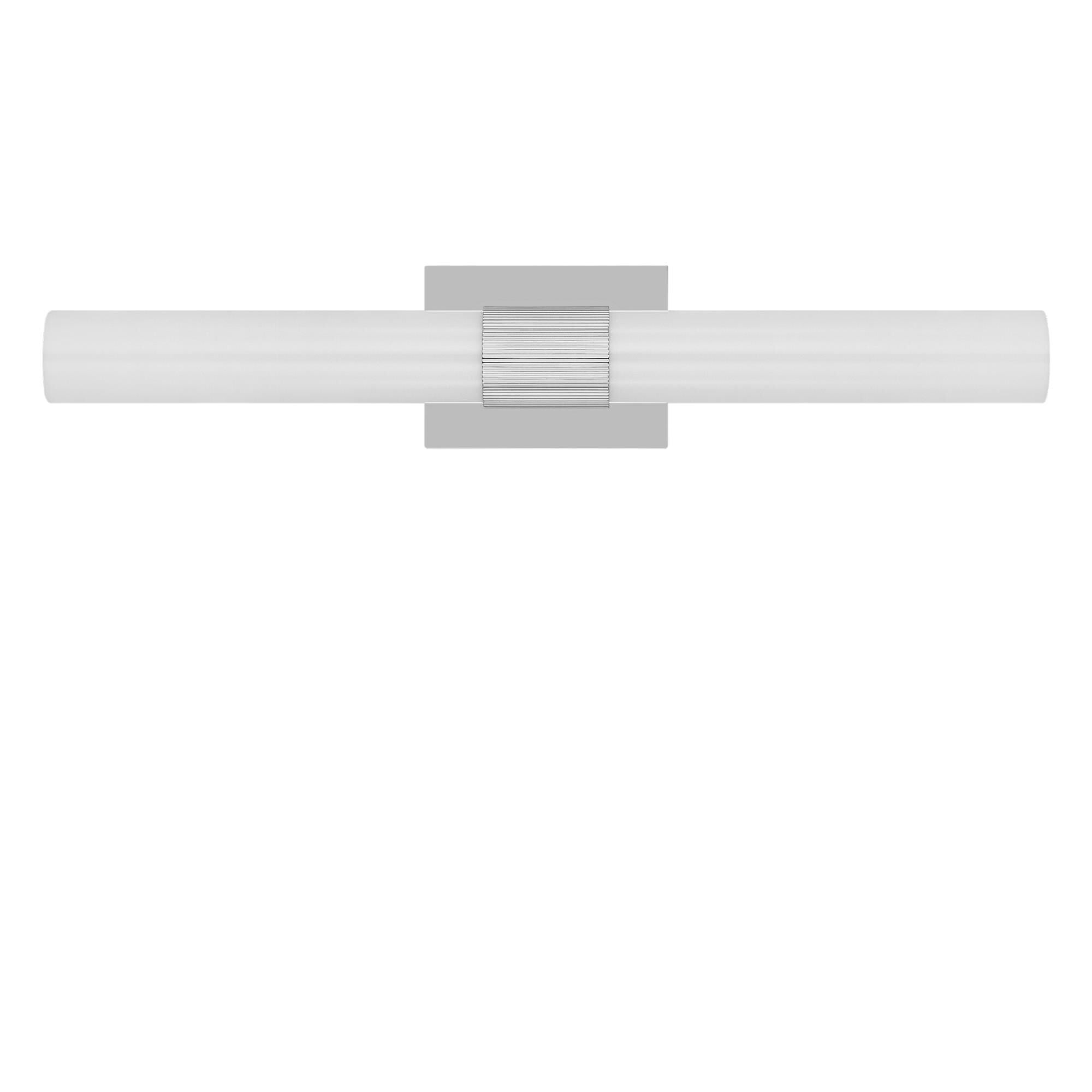 Shown in Chrome finish and White Acrylic shade