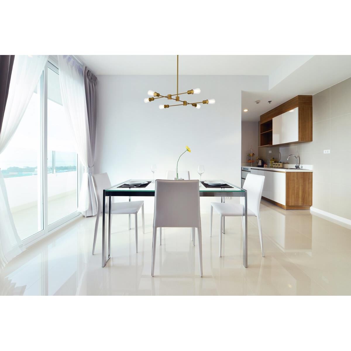 Shown in Brass finish