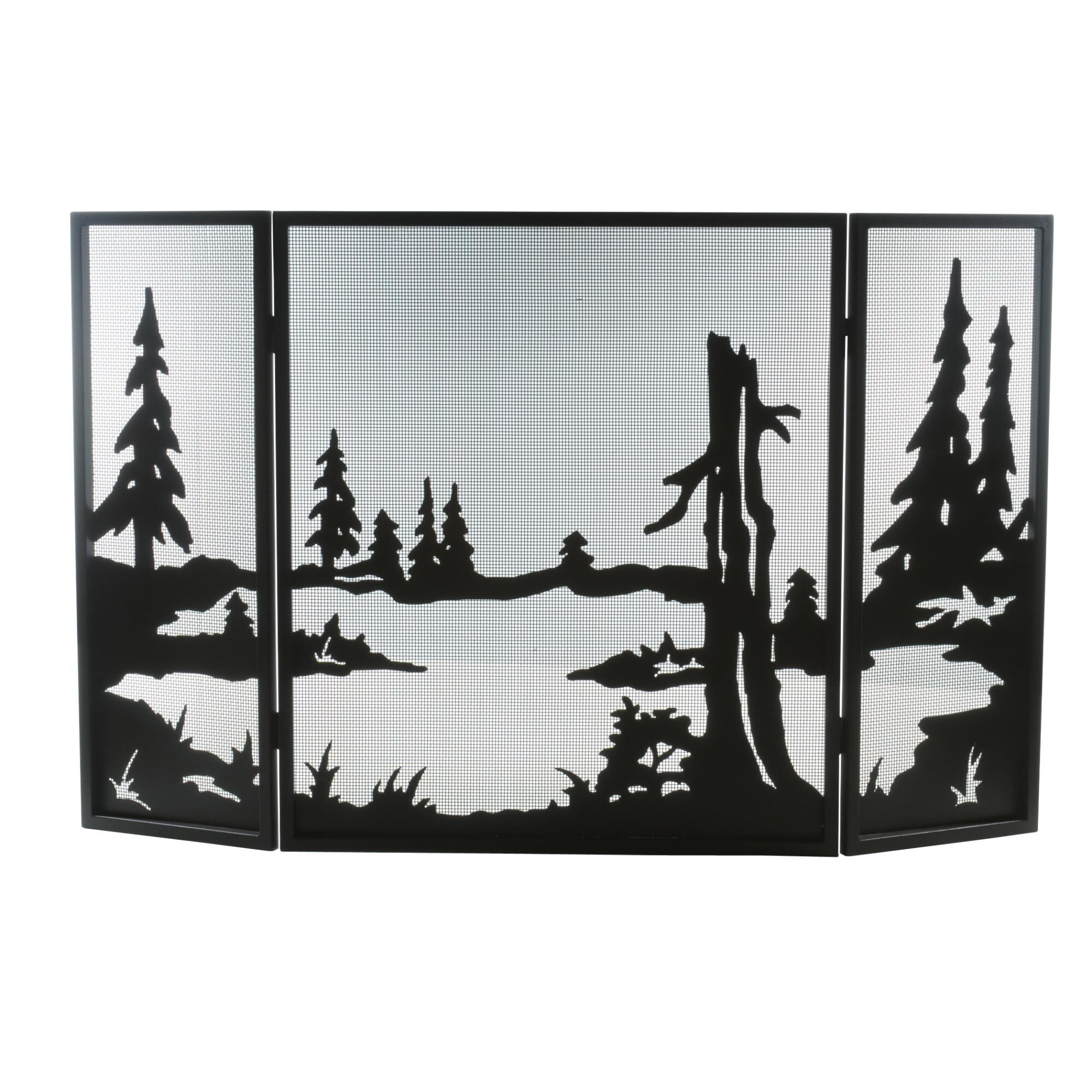 Quiet Pond Fireplace Screen by Meyda Lighting