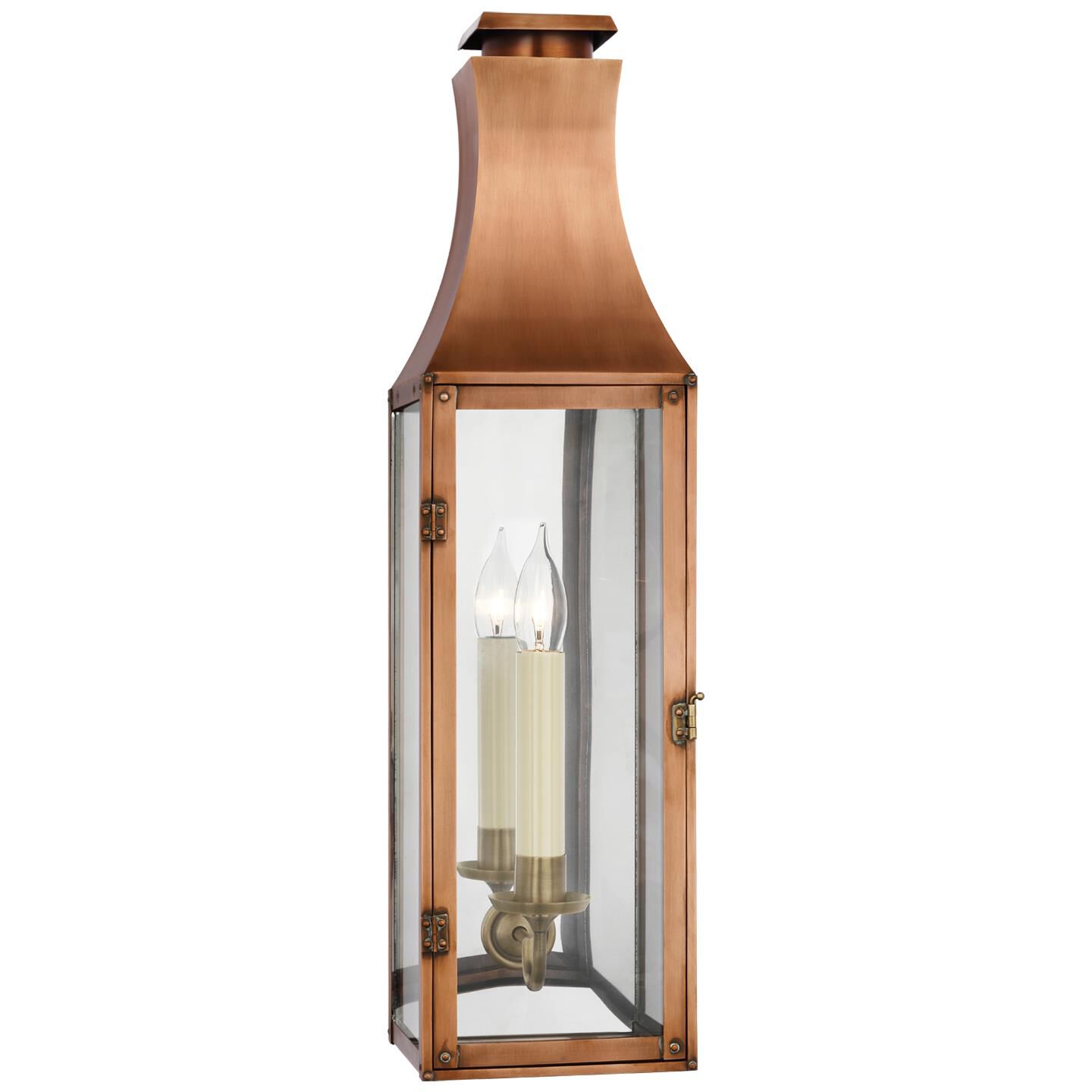 Shown in Natural Copper finish and Clear glass and Clear Glass shade