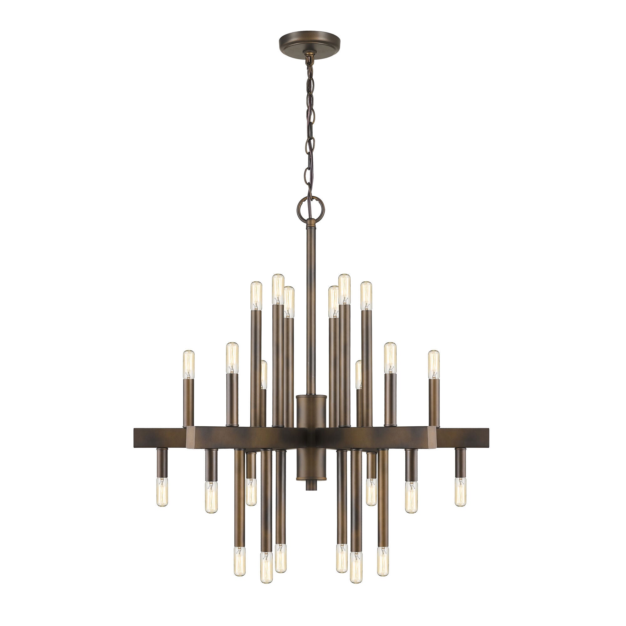 Shown in Oil-Rubbed Bronze finish and -- glass and -- shade