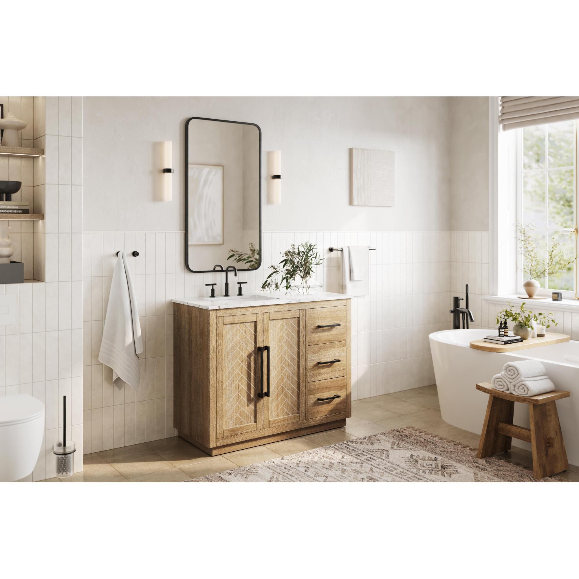 Chase 42 Inch Bath Vanity by Elegant Dcor