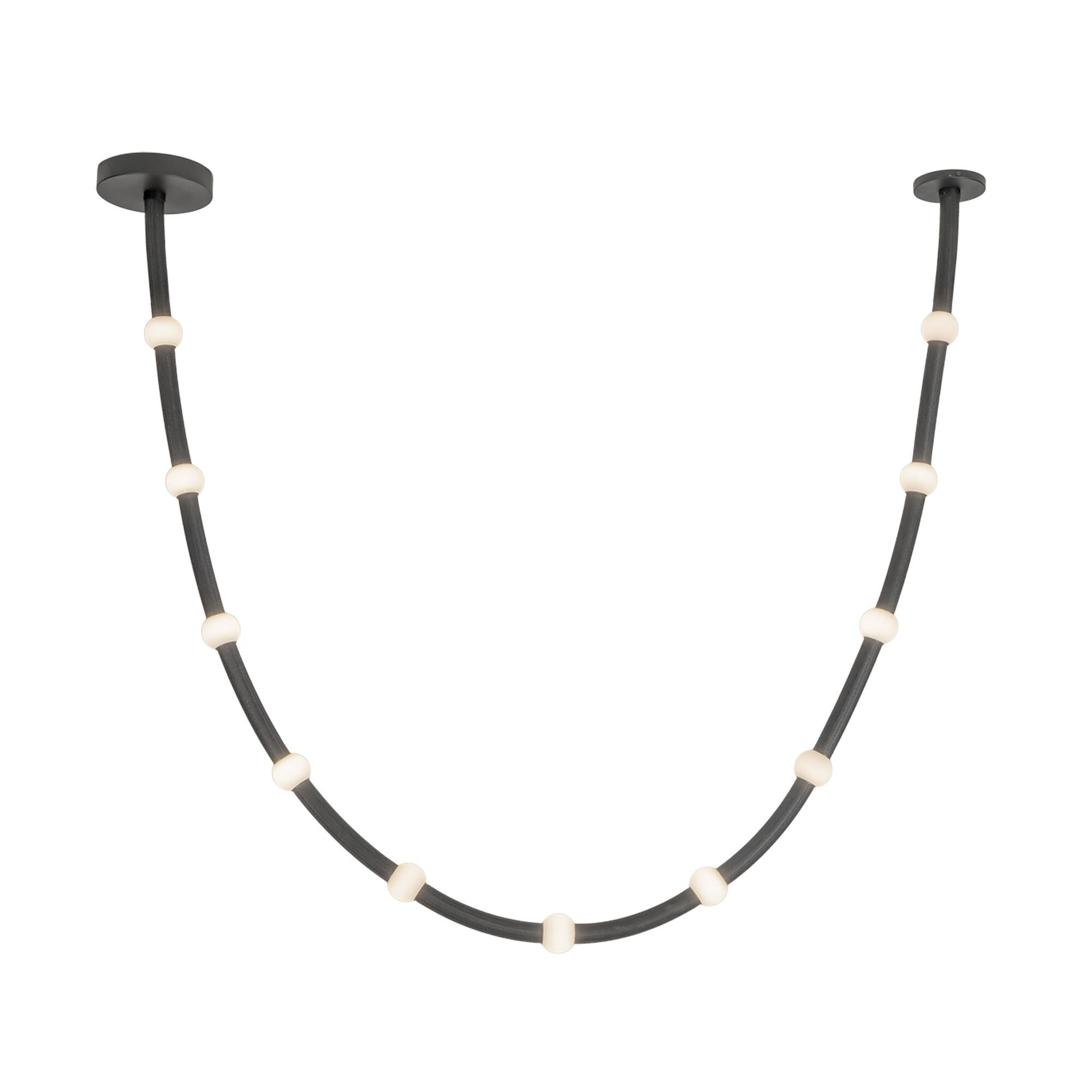 Shown in Black finish and Opal glass