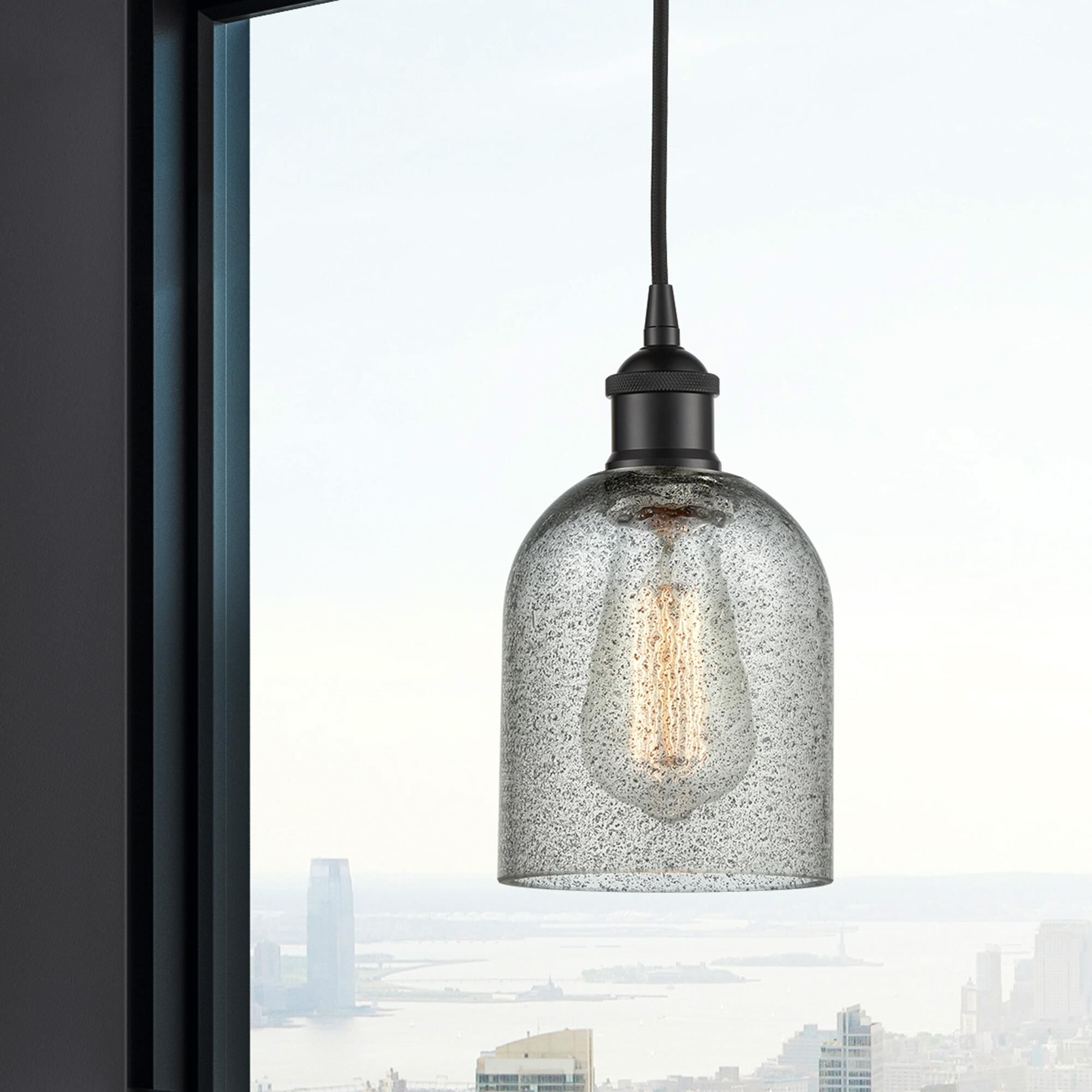 Shown in Matte Black finish and Charcoal glass