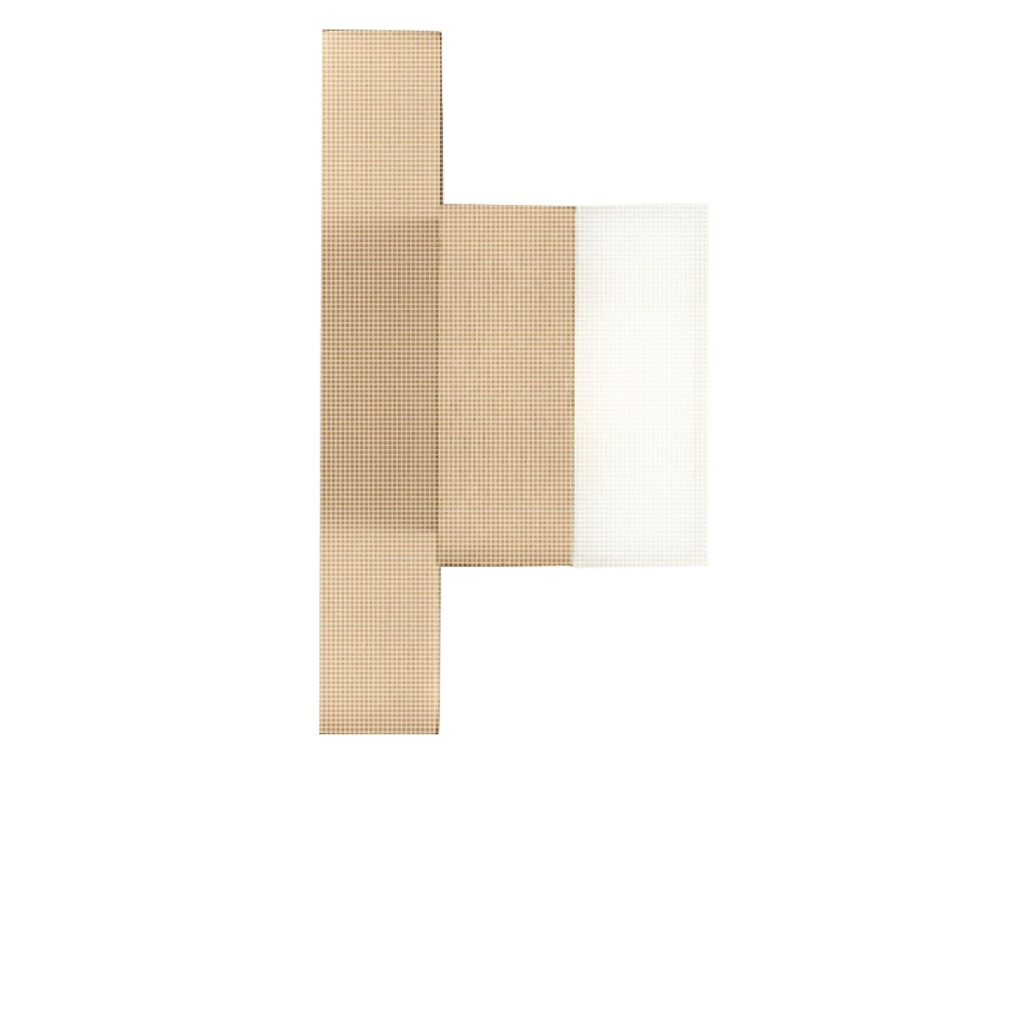 Shown in Satin Brass finish and White Acrylic shade