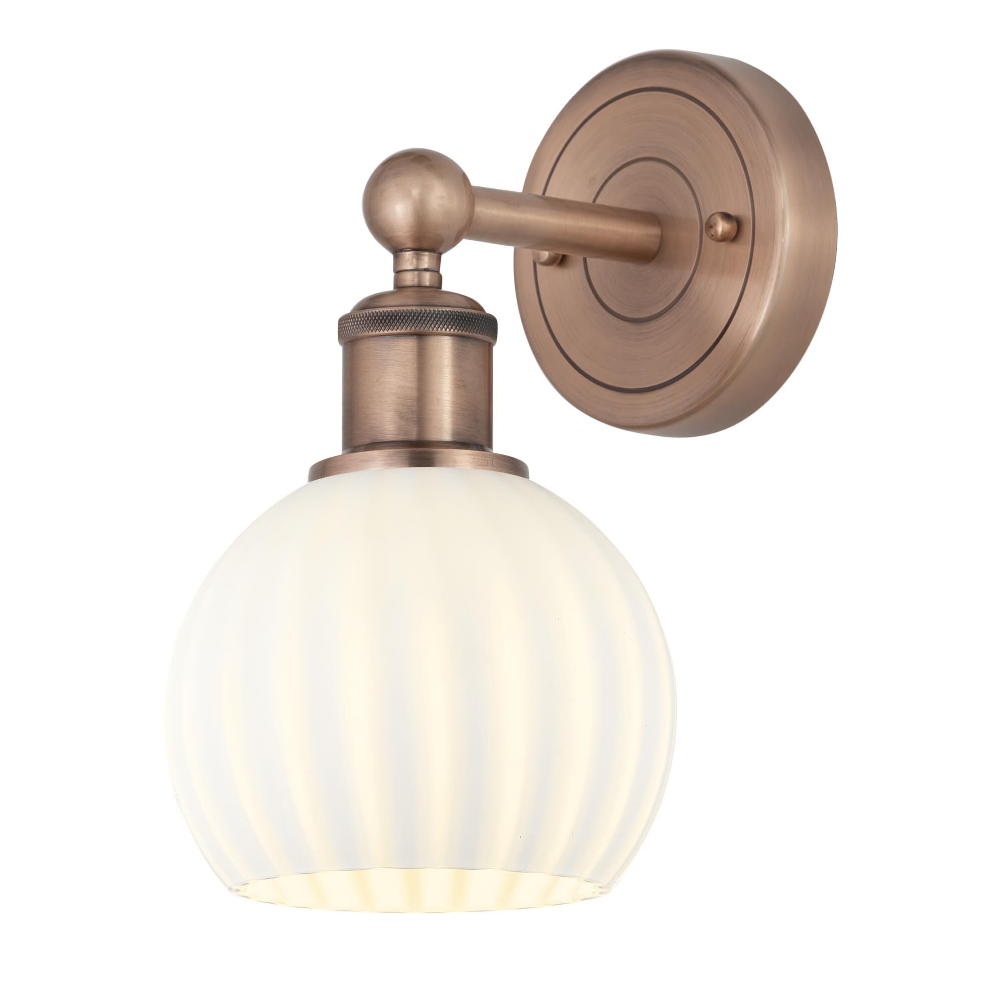Bruno Marashlian White Venetian 6 Inch Wall Sconce by Innovations Lighting