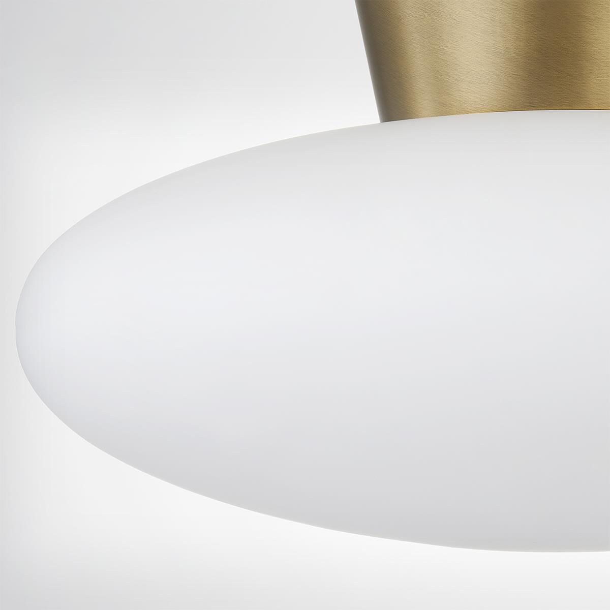 Shown in Patina Brass finish and Opal shade