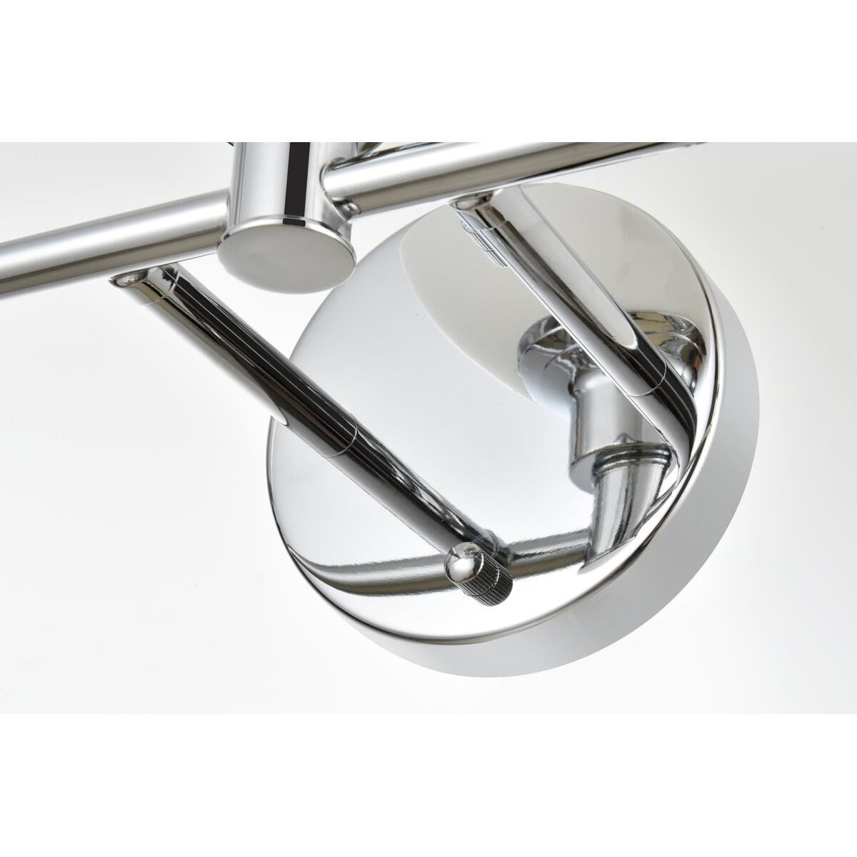 Shown in Chrome  finish and Frosted White glass