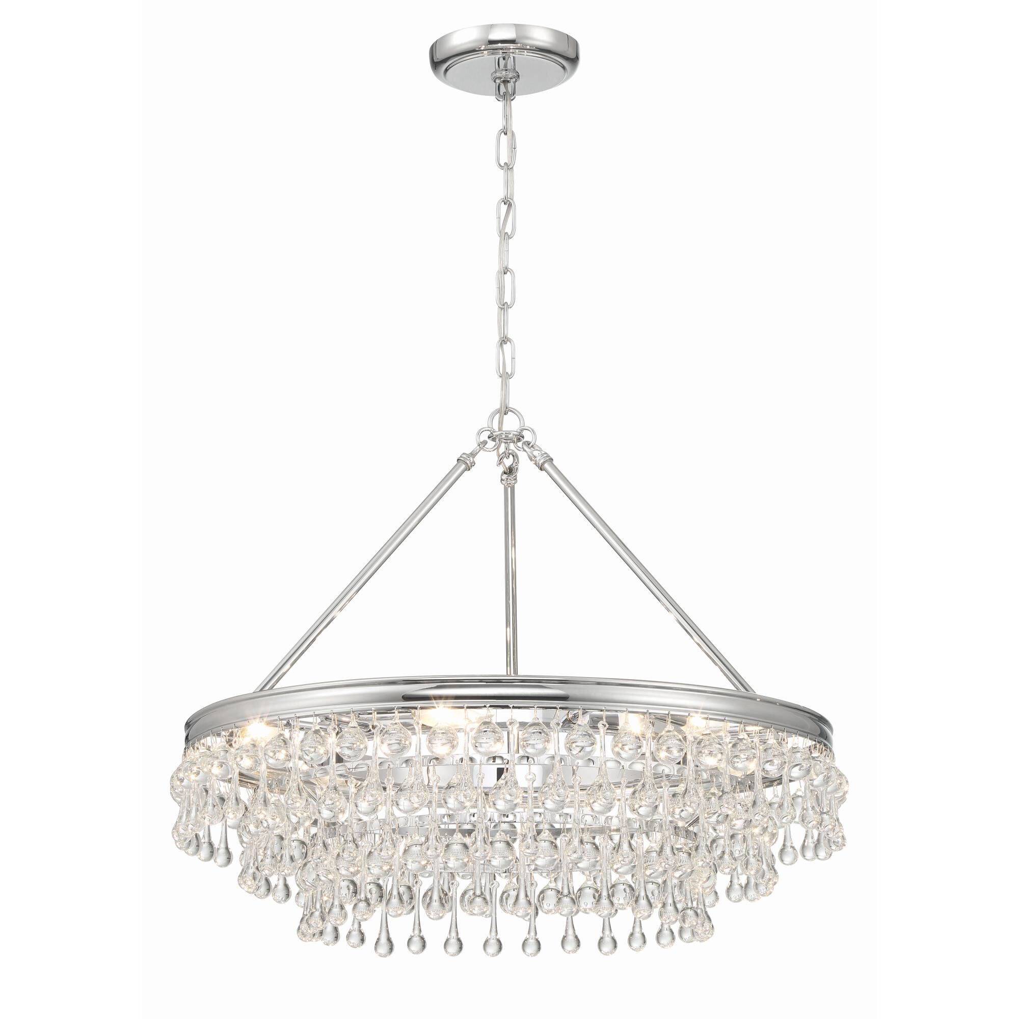 Calypso 25 Inch 6 Light Chandelier by Crystorama