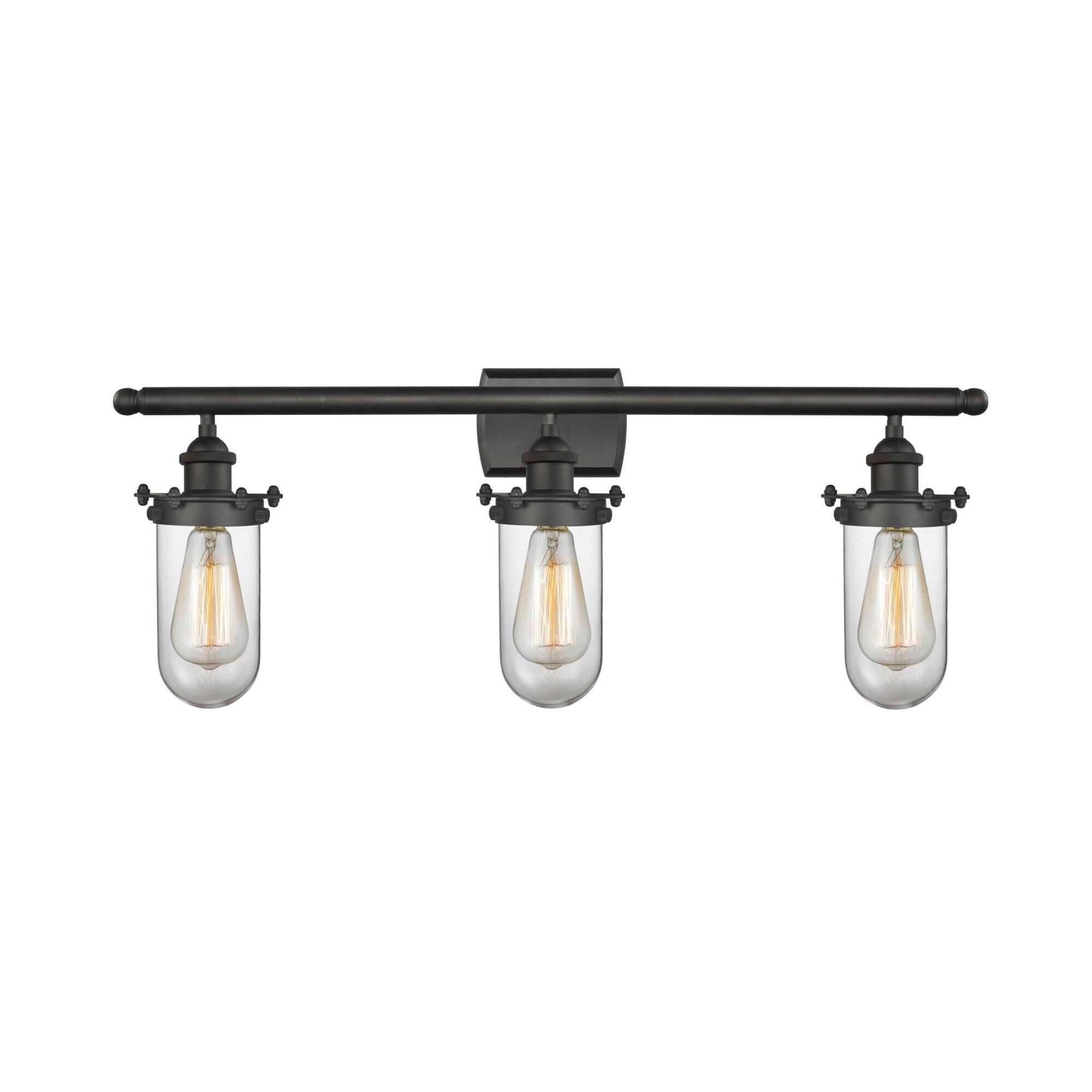 Shown in Oil Rubbed Bronze finish and Clear glass