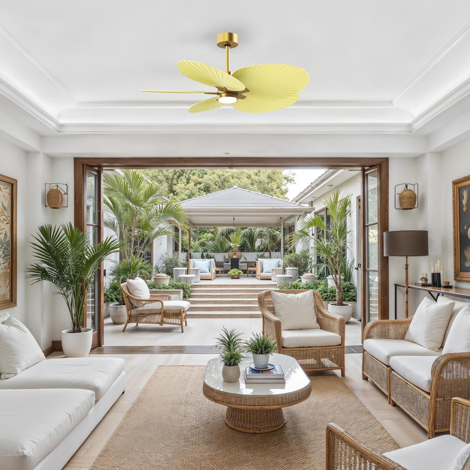 Shown in Brushed Brass finish