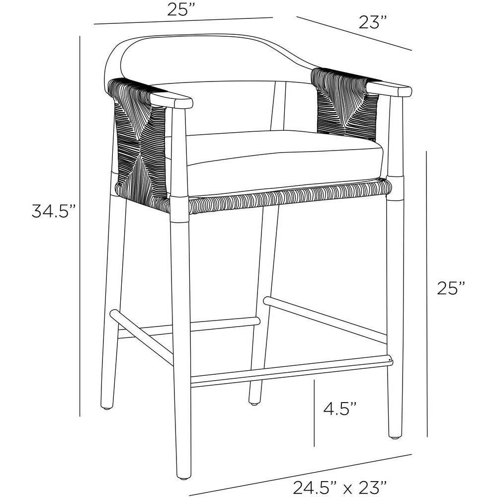 Estes 35 Inch Stool by Arteriors Home