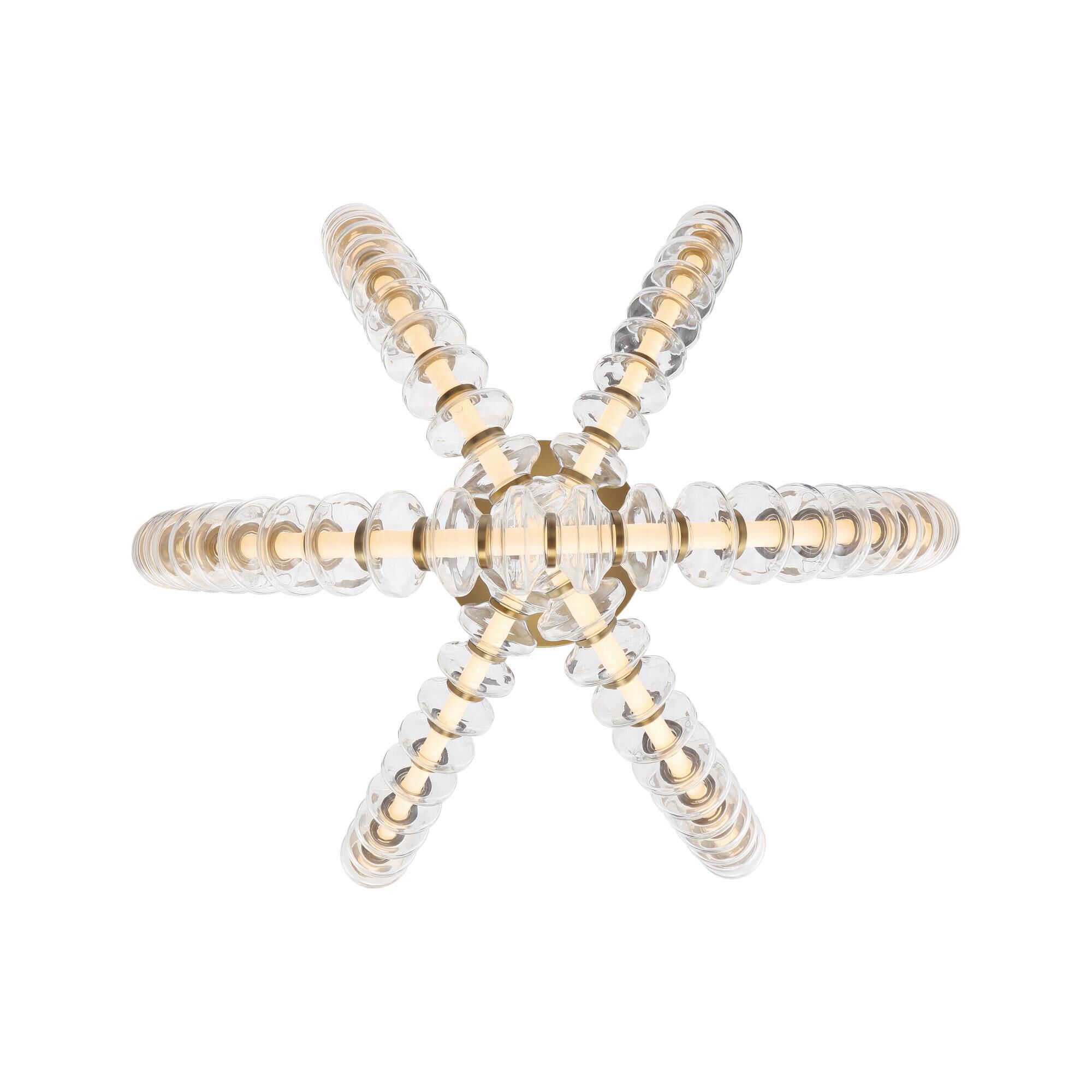 Shown in Legacy Brass finish and Clear glass and Glass shade