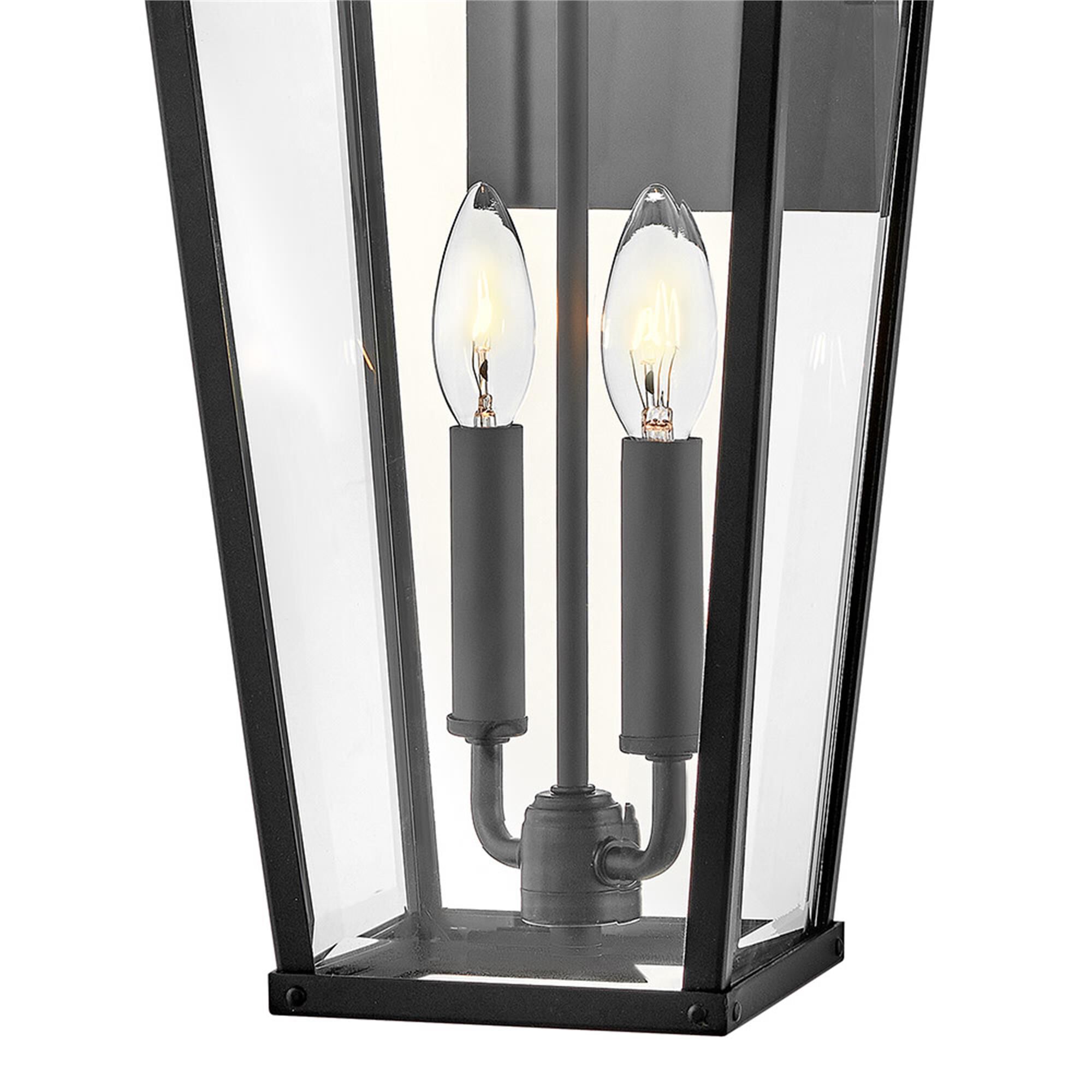 Shown in Black with Burnished Bronze Accents finish and Clear Beveled glass