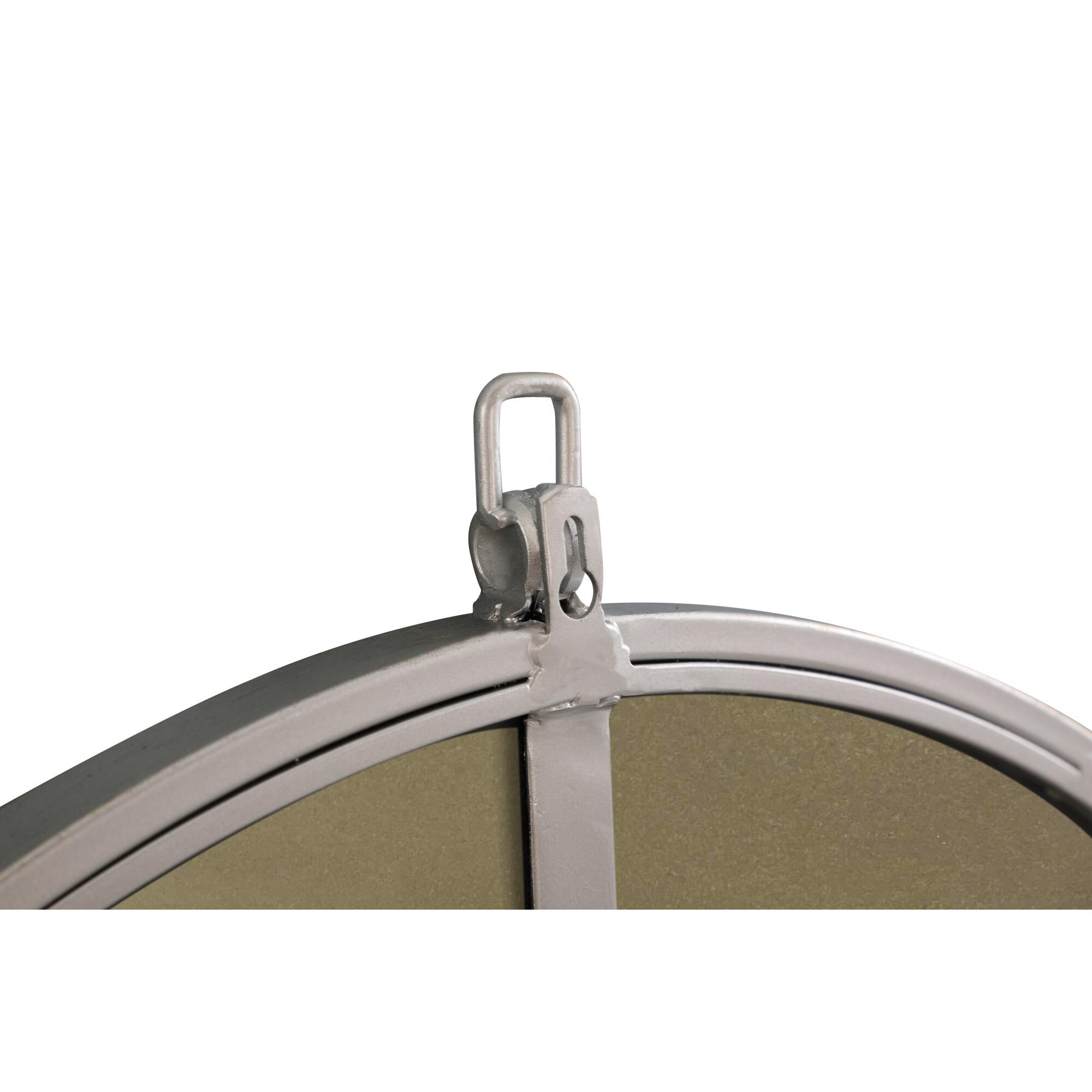 Shown in Silver finish and Clear Mirror Beveled glass