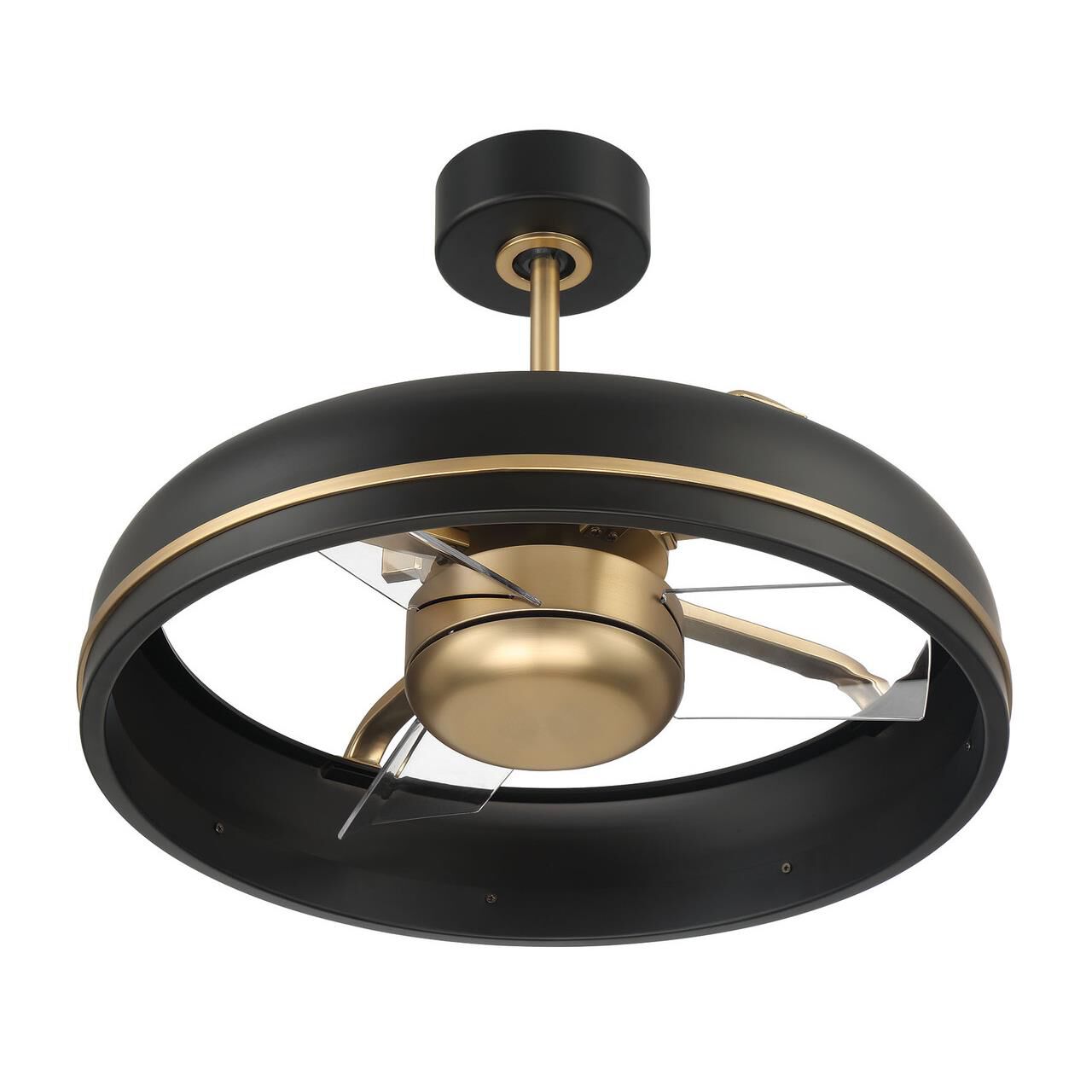 Shown in Black and Brass finish