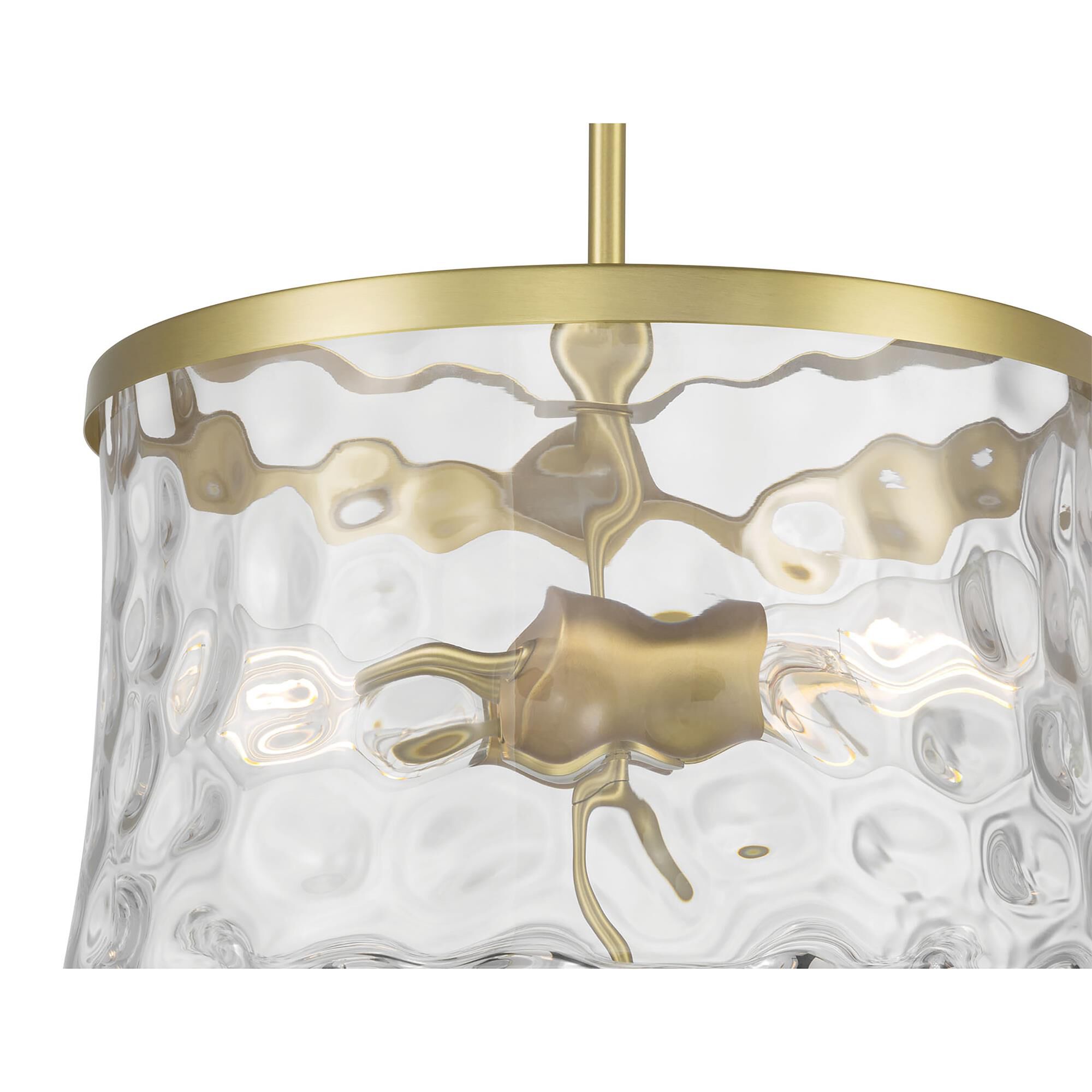 Shown in Vintage Brass finish and Clear Stone Water glass